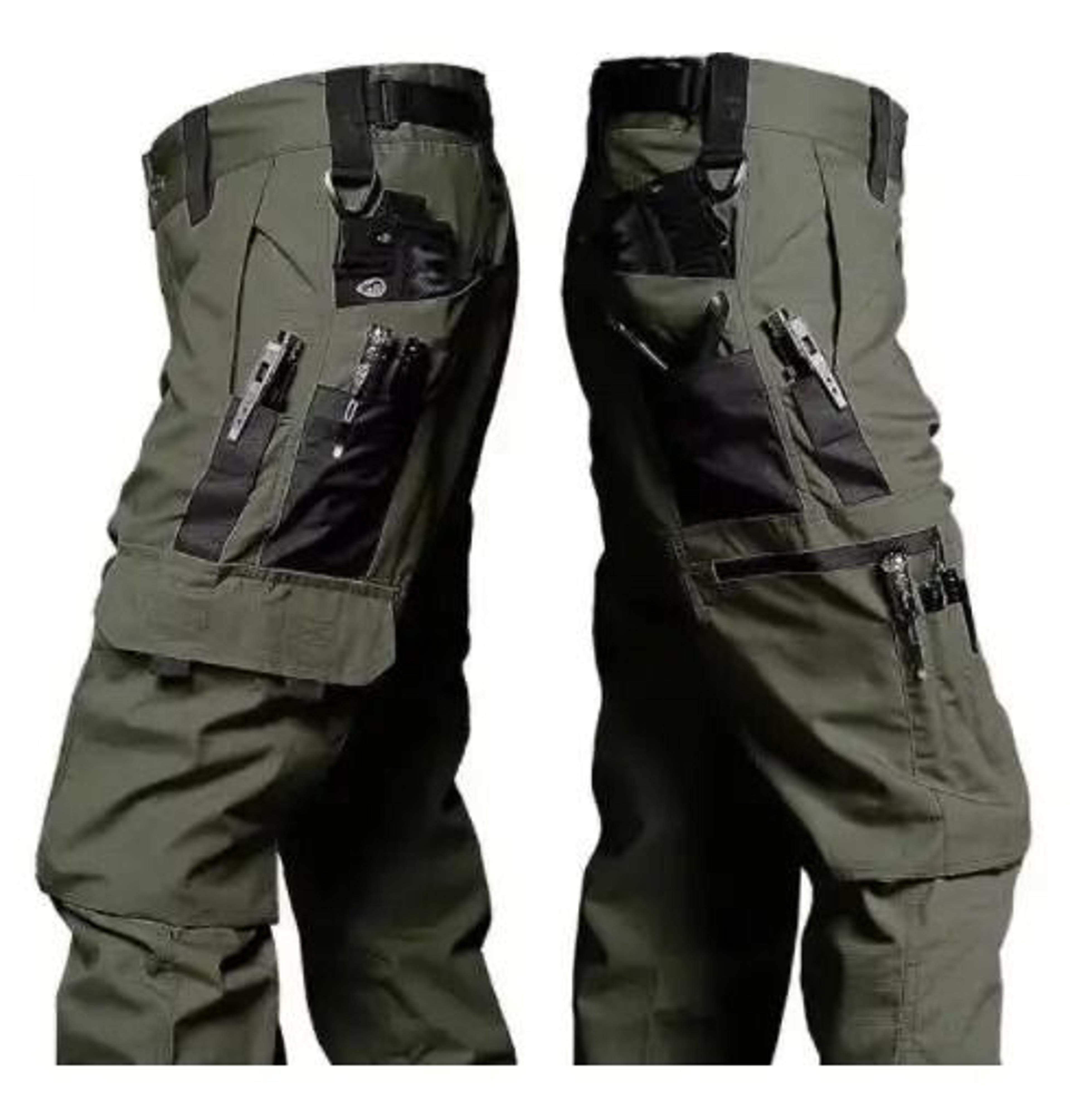 Tactical Cargo Pants Men Waterproof Multi Pocket Wear Resistant Outdoor Combat Trousers 14