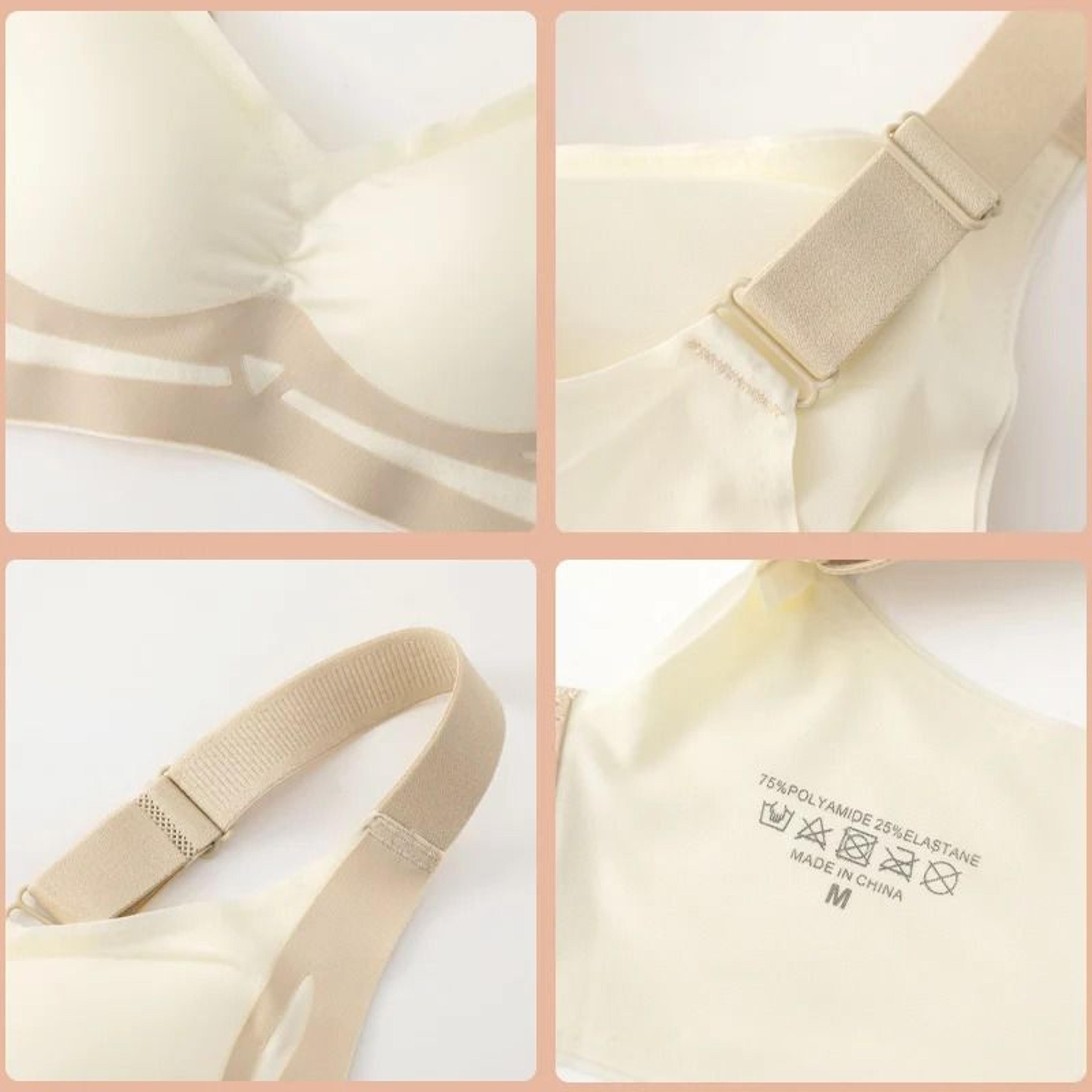 2Pcs Women Push Up Bras Seamless Comfortable Soft Breathable Wireless Lingerie Set 4