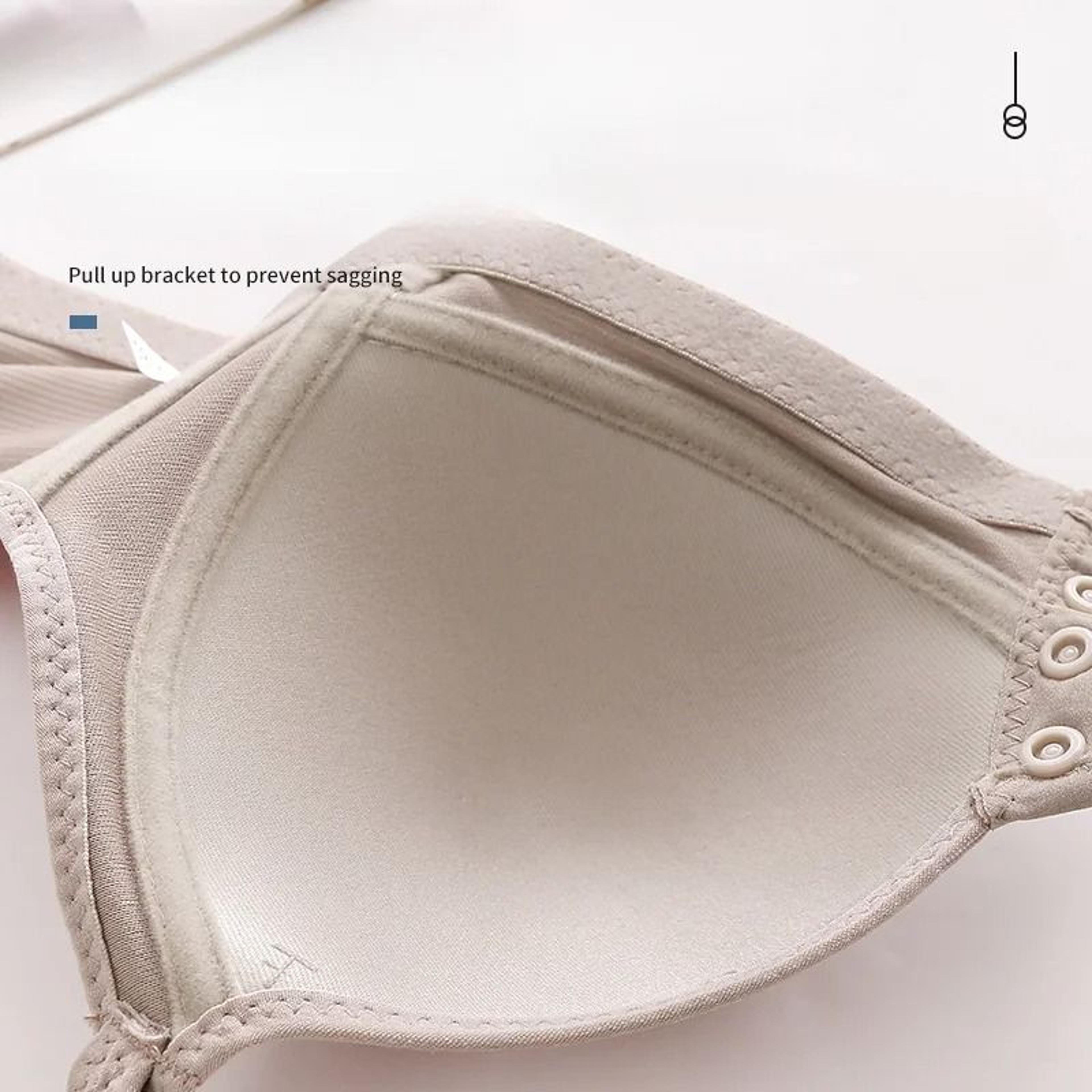 Front Buckle Thin Vest Bra Breathable Push Up Comfort Underwear Top 3