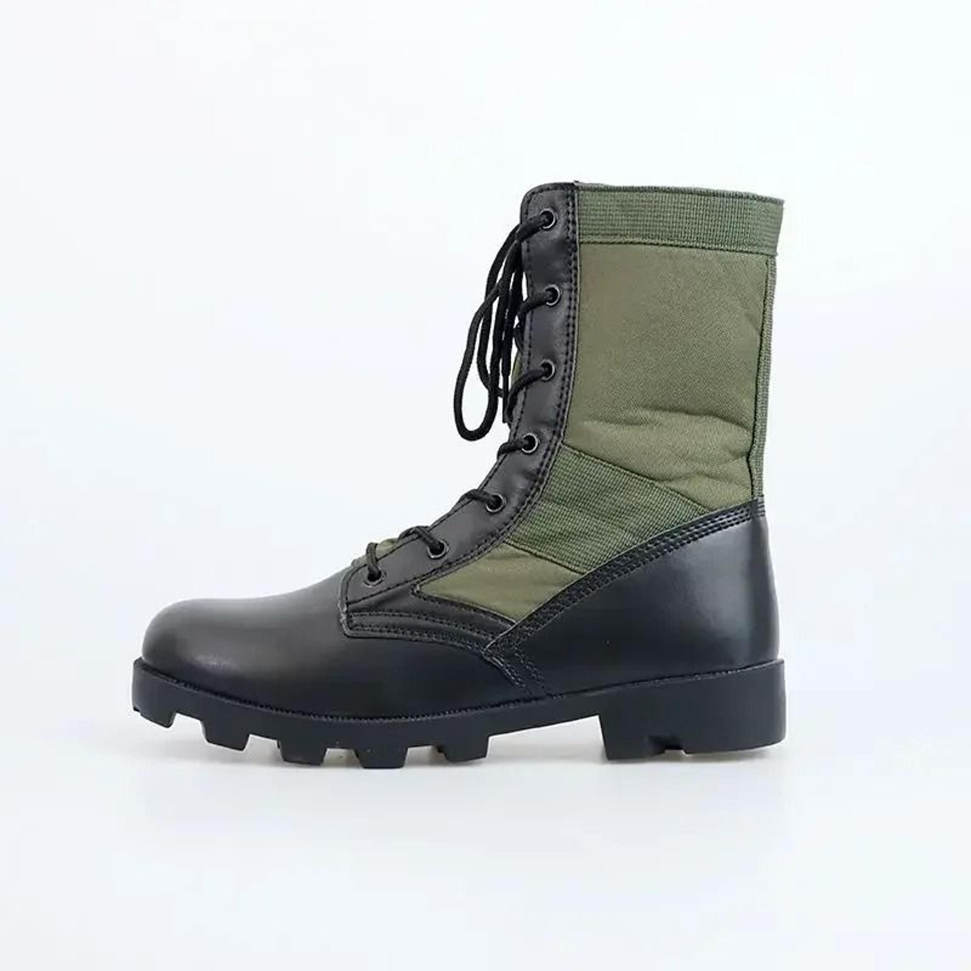 Mens Lace Up Waterproof Canvas Tactical Combat Desert Ankle Boots 6