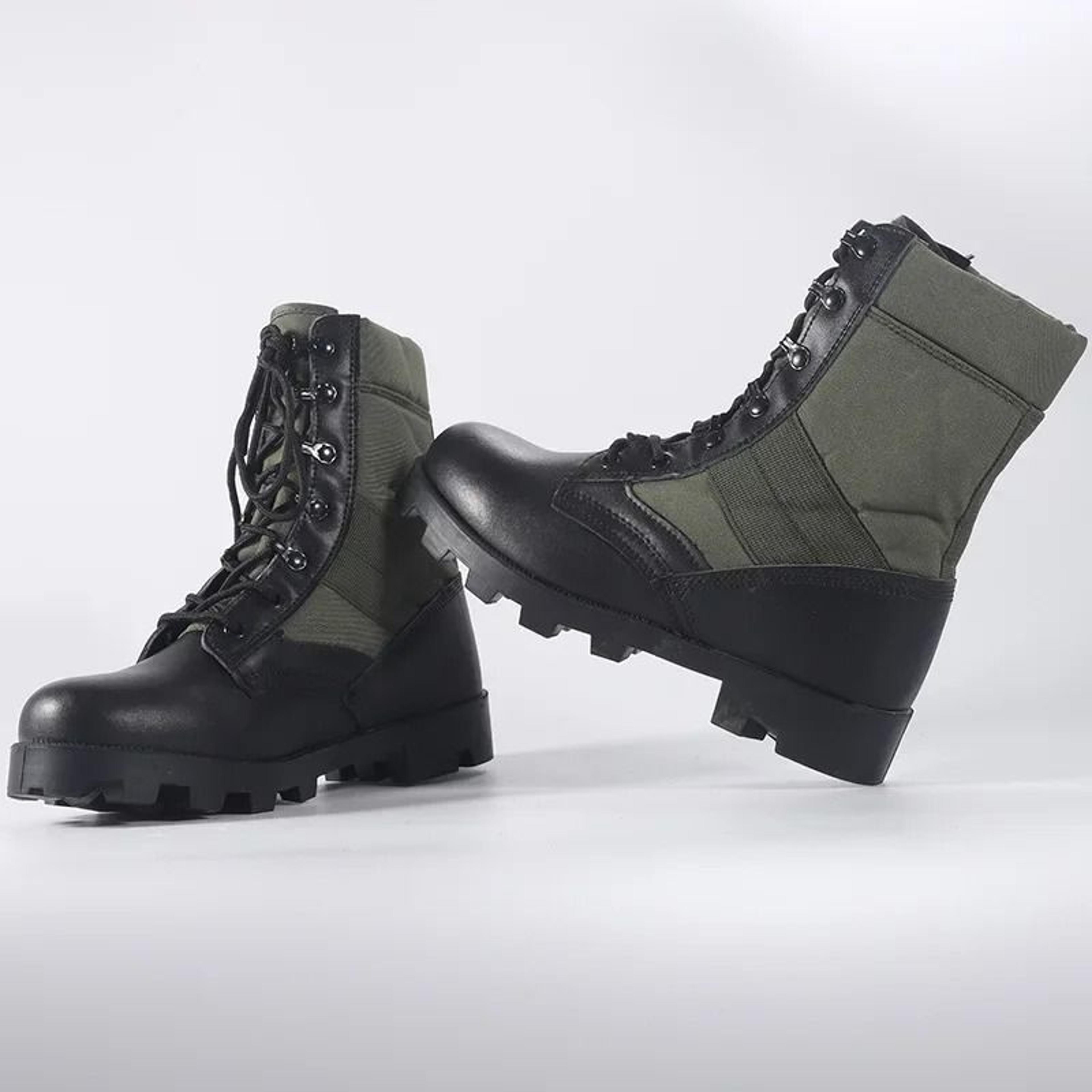 Mens Lace Up Waterproof Canvas Tactical Combat Desert Ankle Boots 11