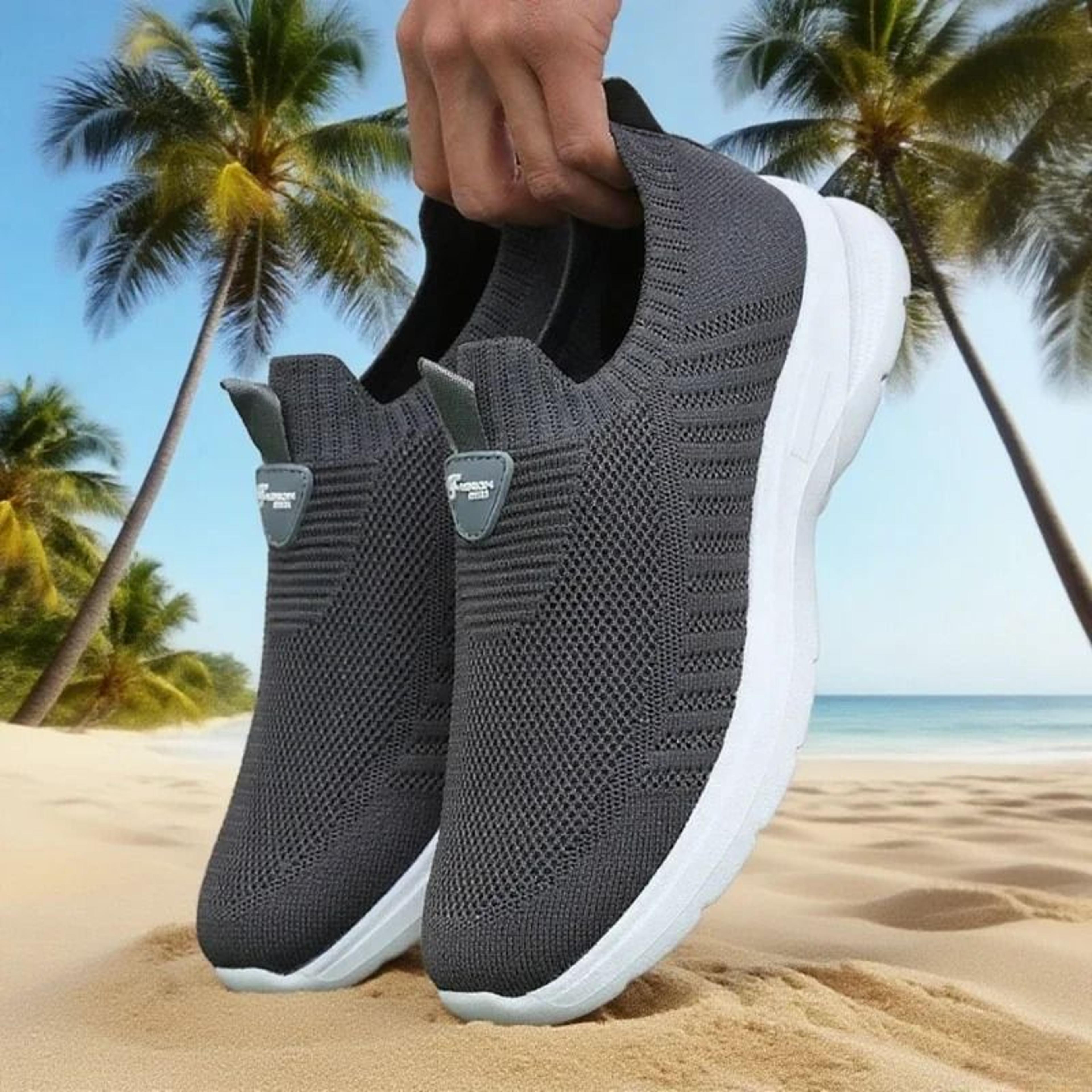 Lightweight Mens Outdoor Walking Casual Sneaker Slip On 3