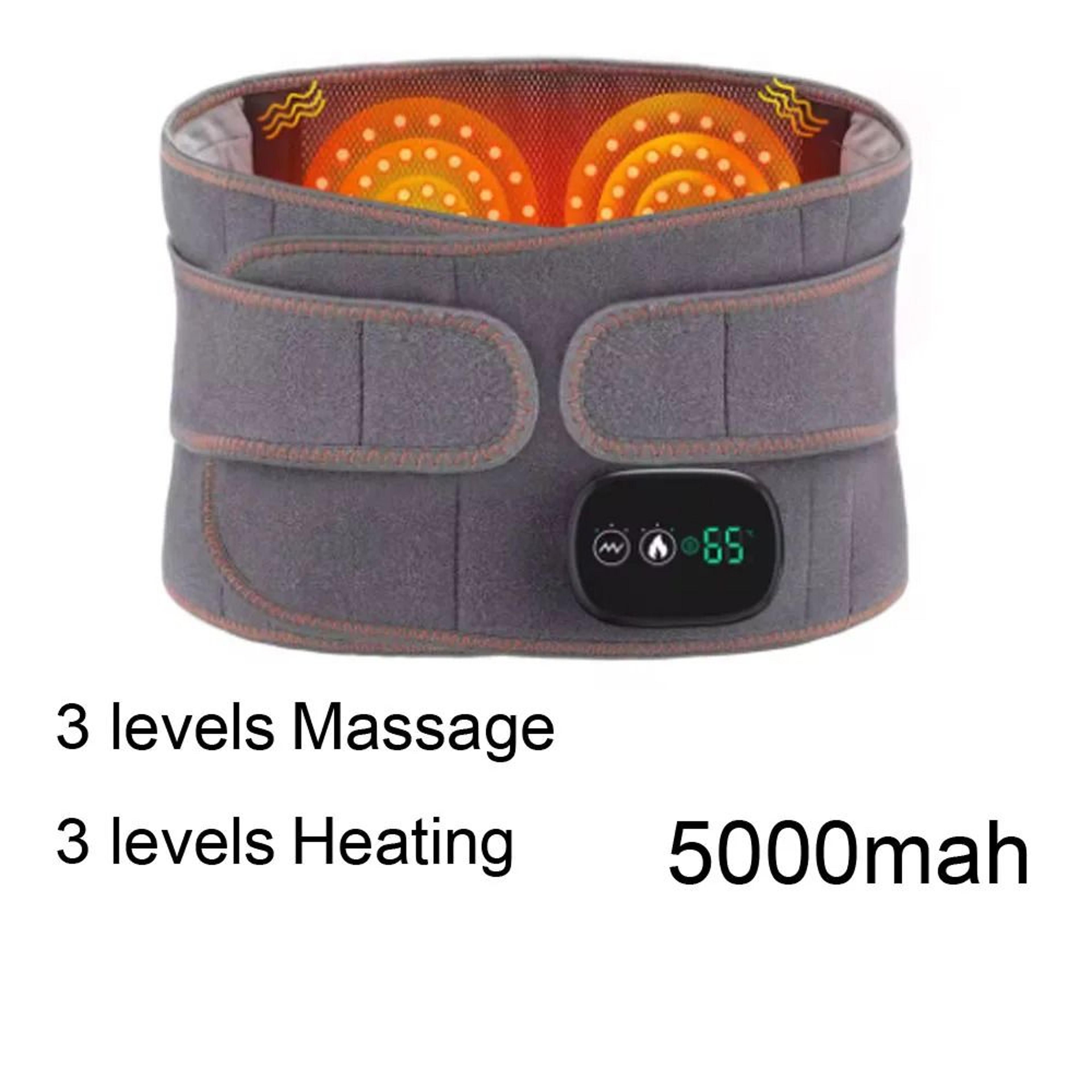 Heat Lumbar Brace Support Massager Belt For Back Pain Relief And Office Home Use 9
