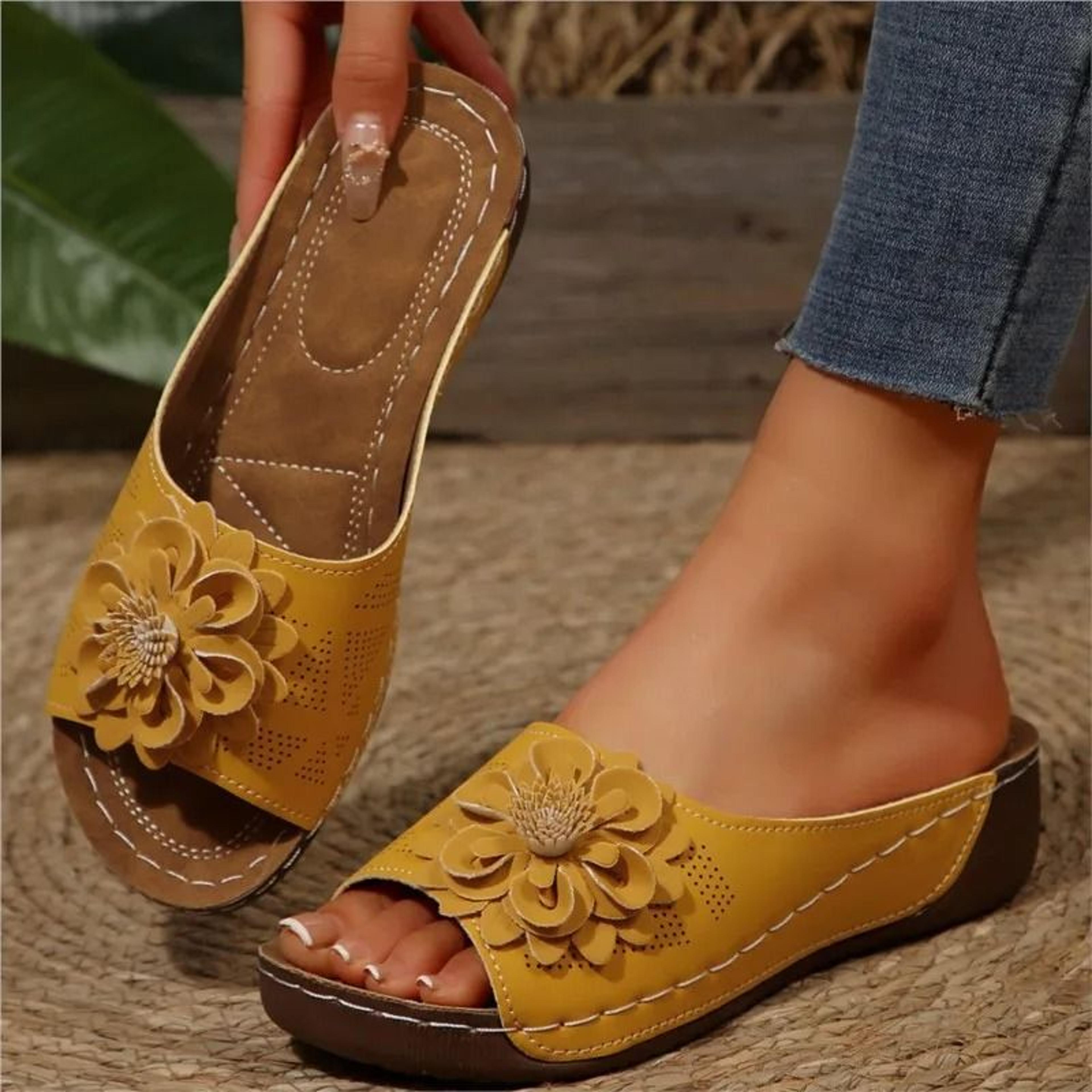 Womens Wedge Sandals Casual Walking Summer Shoes With Slip Resistant Sole 5