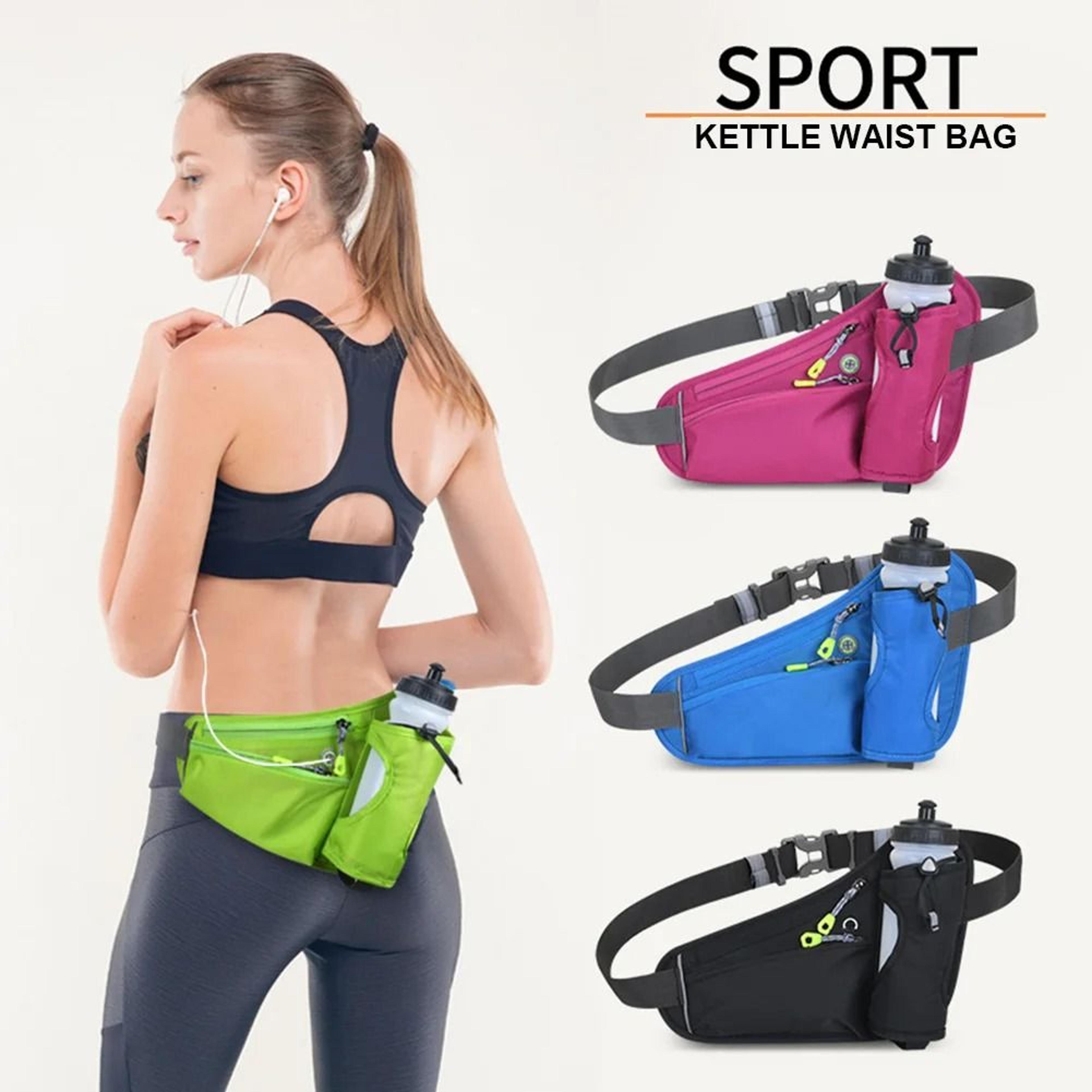 Running Waist Bag Water Bottle Holder Hydration Belt Bag Men Women Sports Fanny Pack Gym Running Cy 3