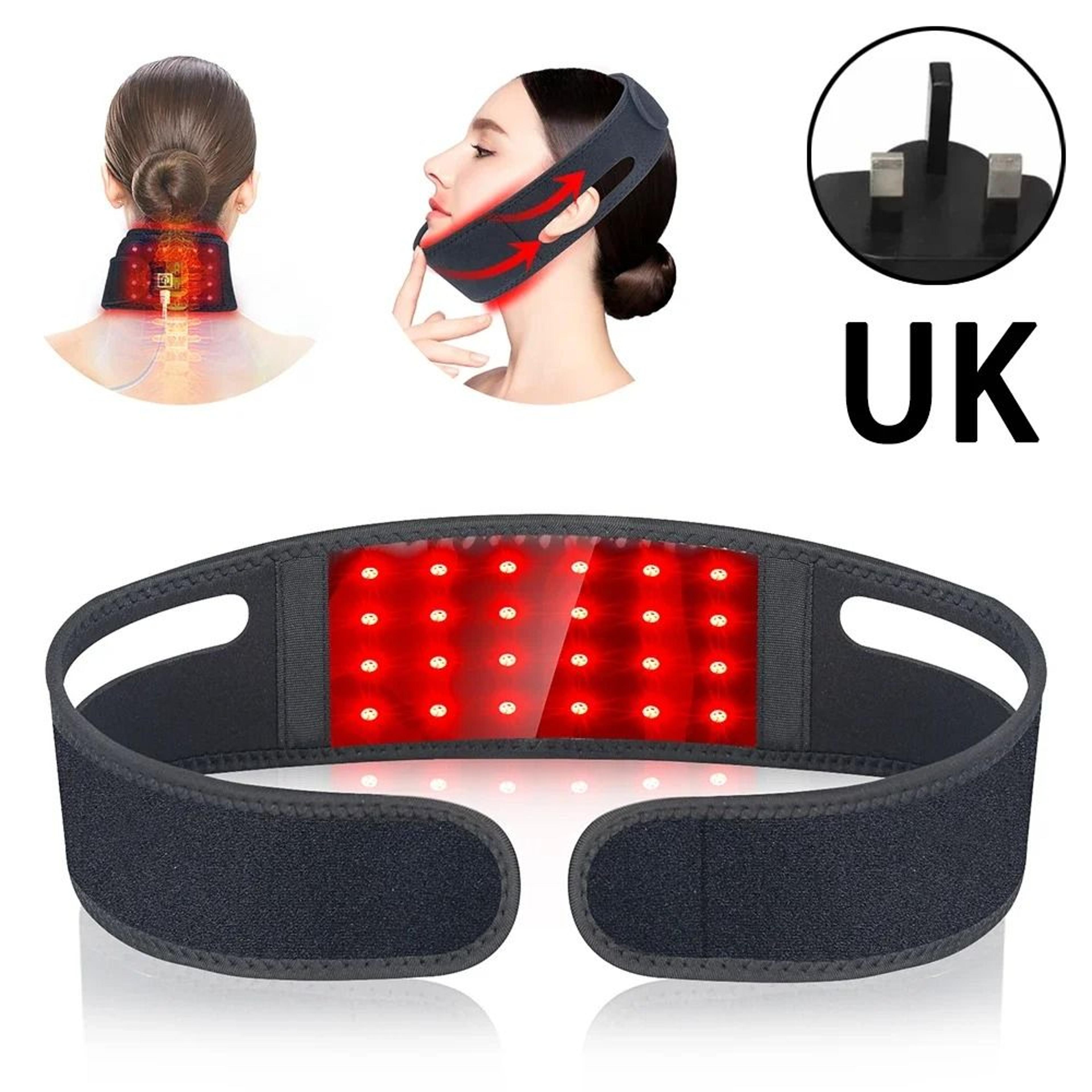 660nm Red Light Infrared 850nm Neck Heating Belt Pain Relief Wrap Firming Skin Care 9
