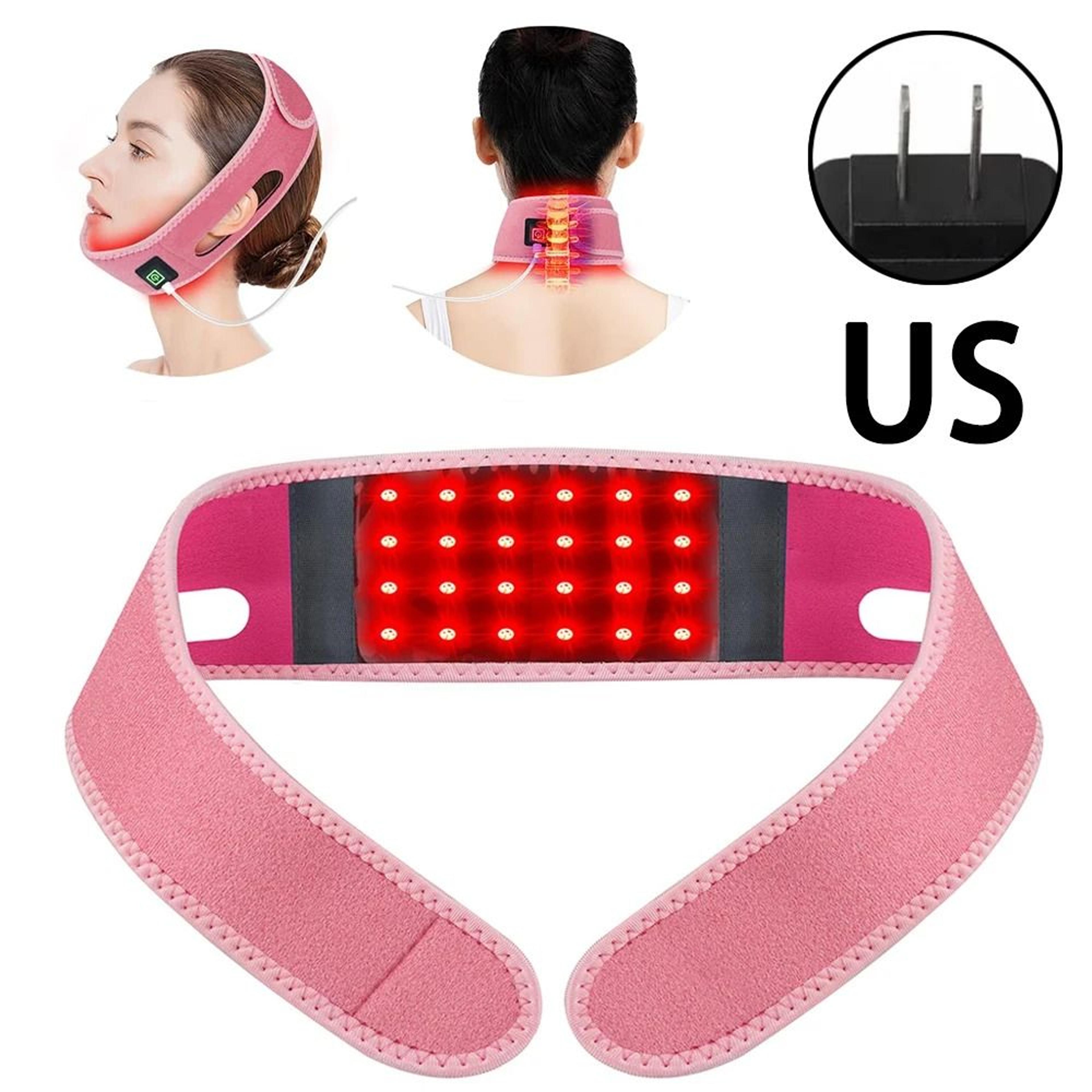 660nm Red Light Infrared 850nm Neck Heating Belt Pain Relief Wrap Firming Skin Care 16