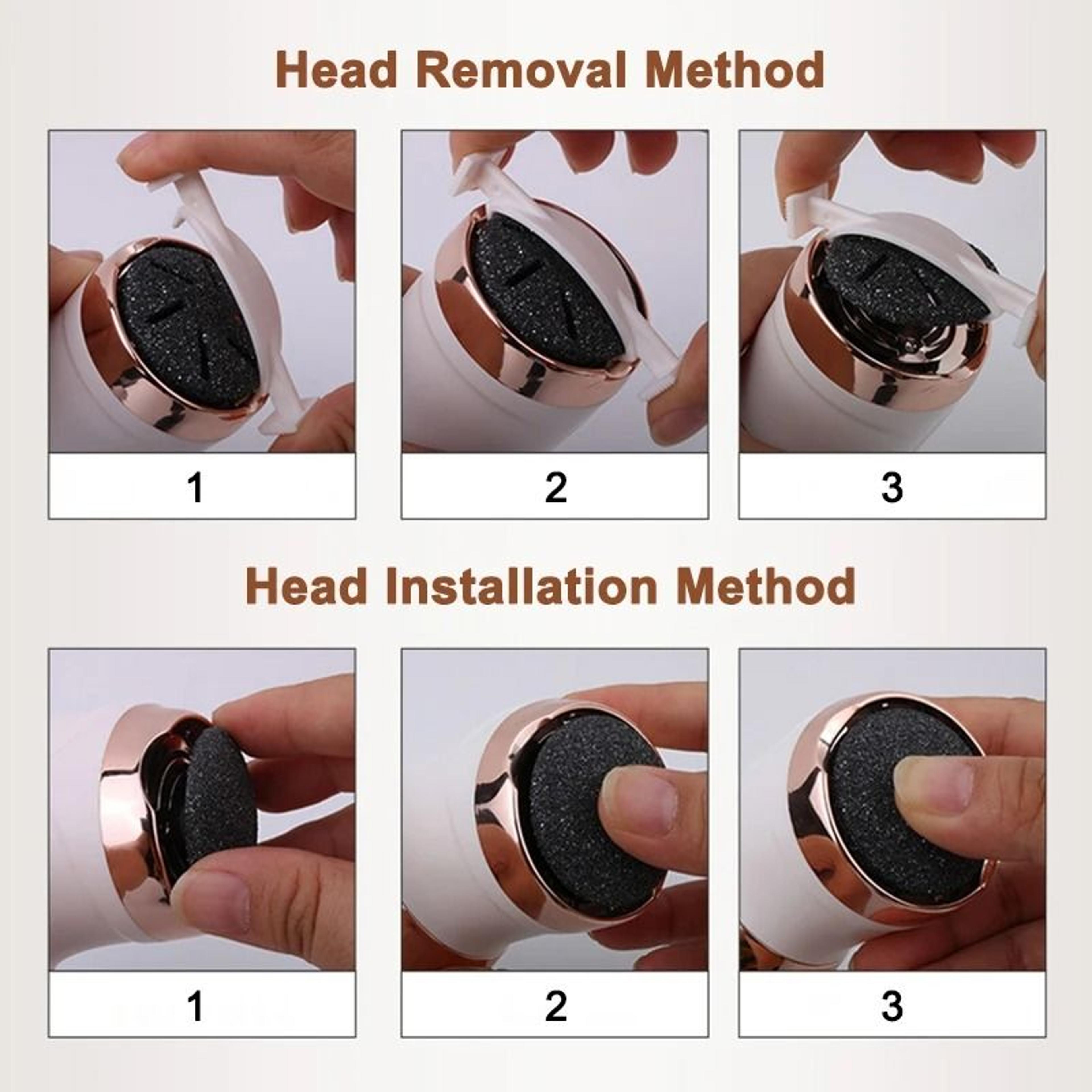 Electric Pedicure Foot File Callus Remover For Cracked Heels And Dead Skin Care 5