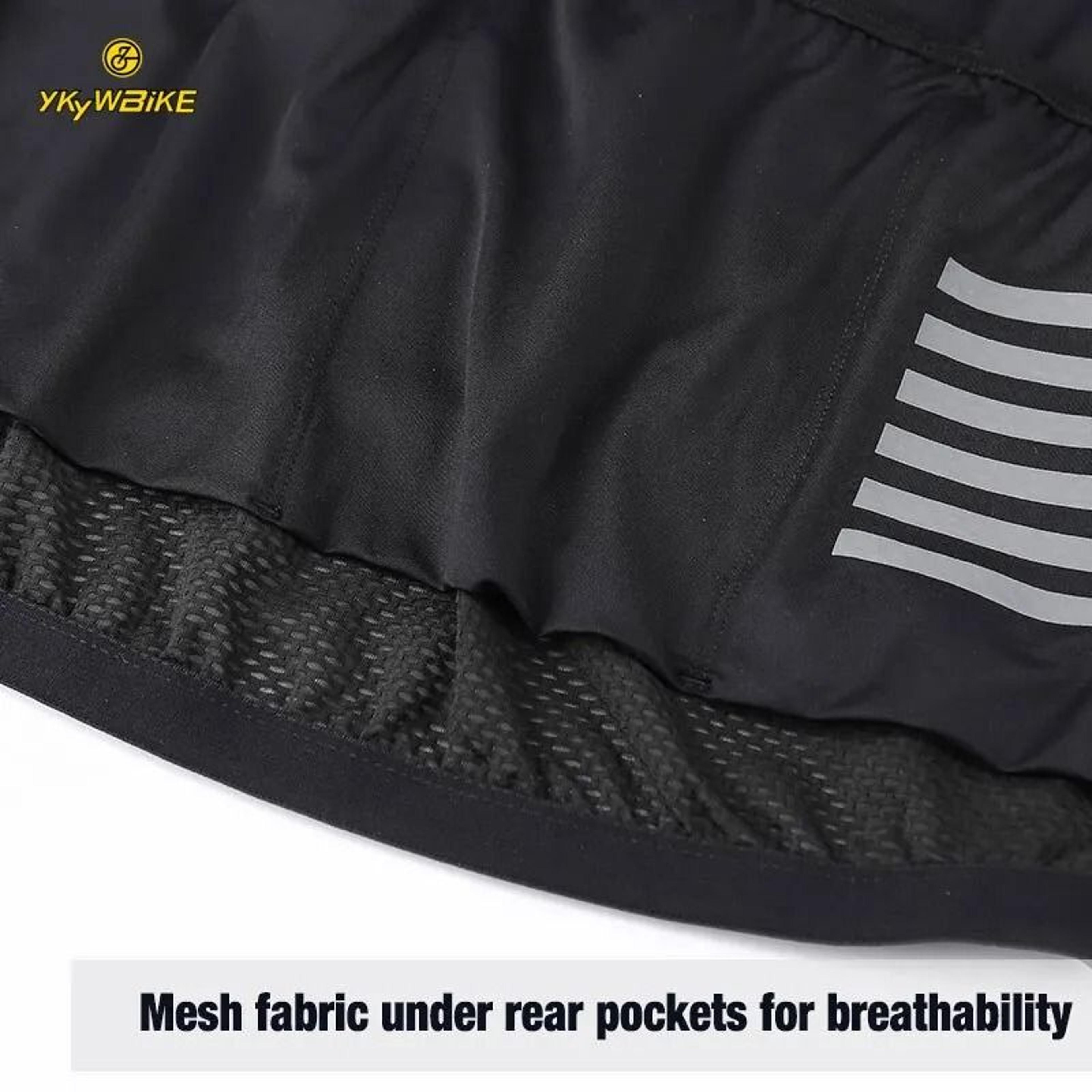 Men Cycling Jersey Short Sleeve Breathable Reflective Mountain Bike Shirt For Summer Riding 3