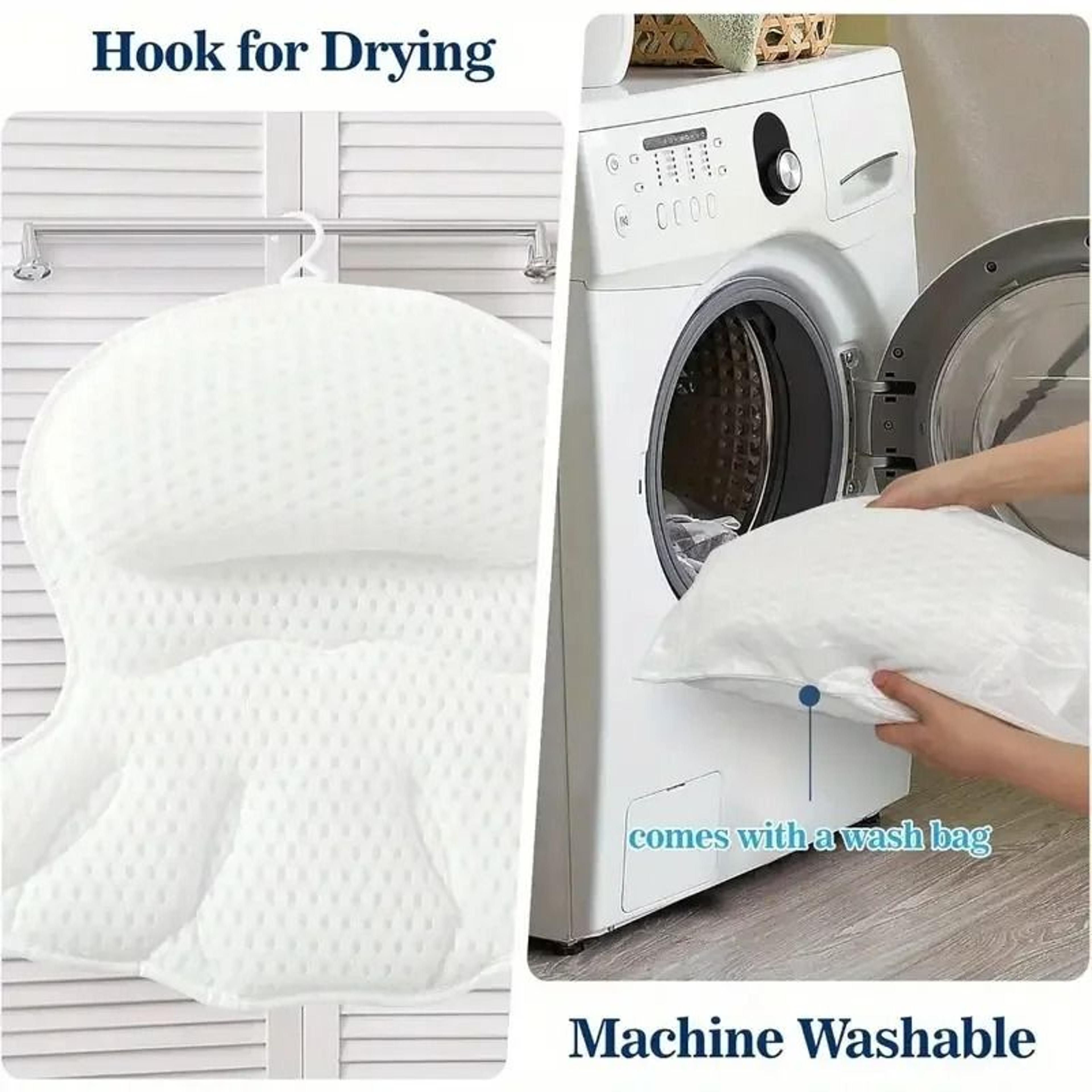 Bath Pillow Luxury 4D Mesh Tub Pillow For Neck Back And Head Support 5