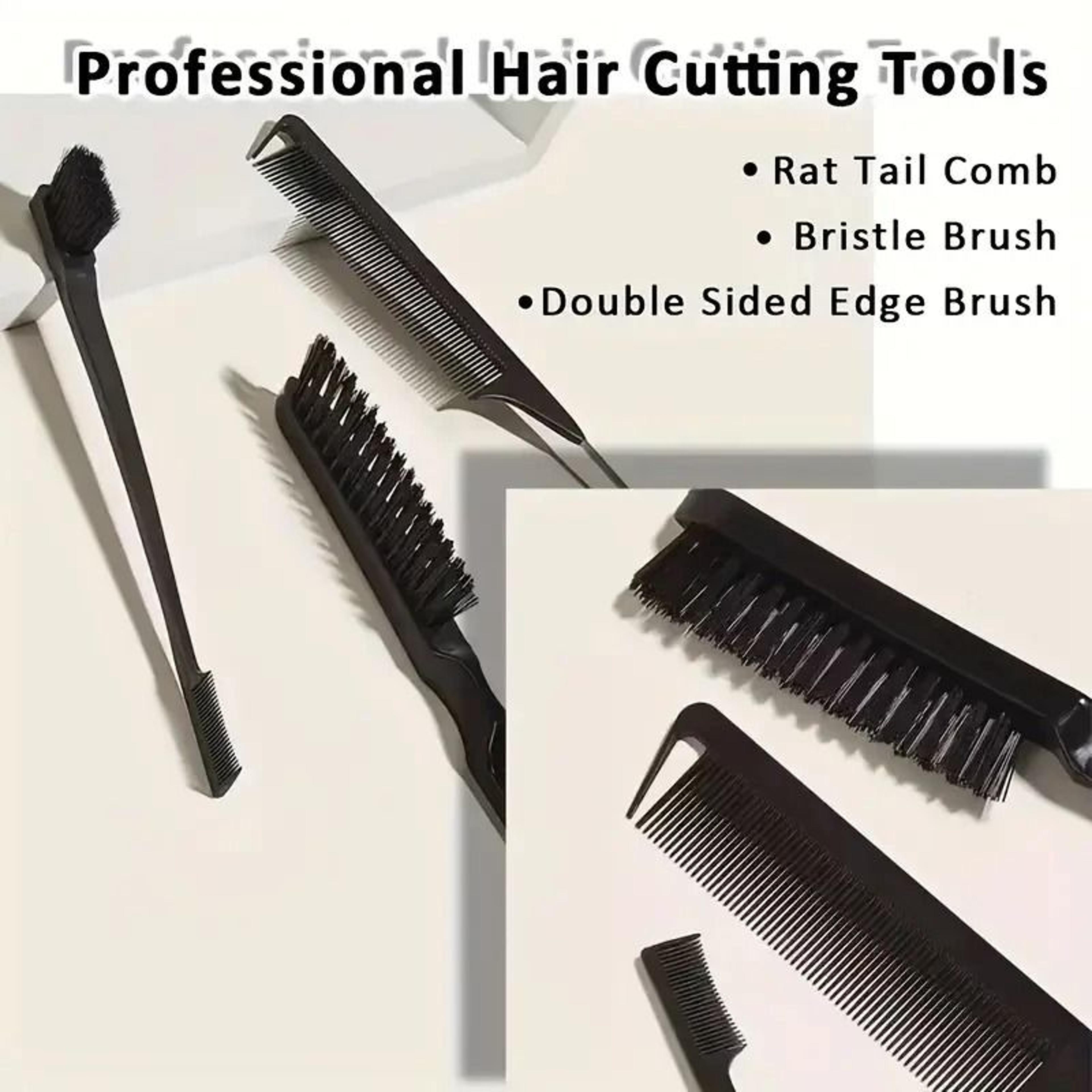 Boar Bristle Slick Back Hair Brush For Ponytails Buns And Flyaway Control 4