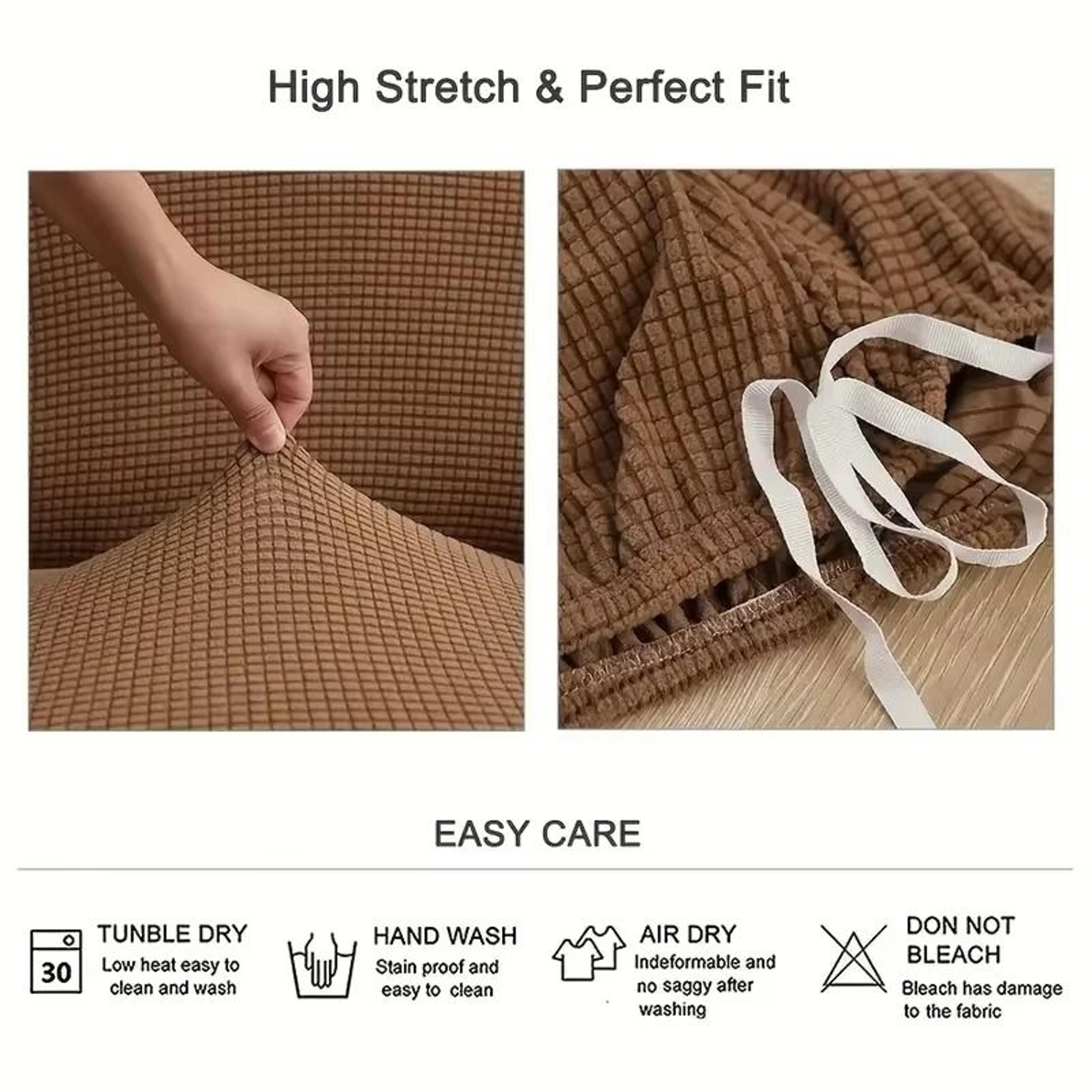 Stretch Recliner Sofa Cover One Seater Armchair Slipcover With Elastic Jacquard Fabric 3
