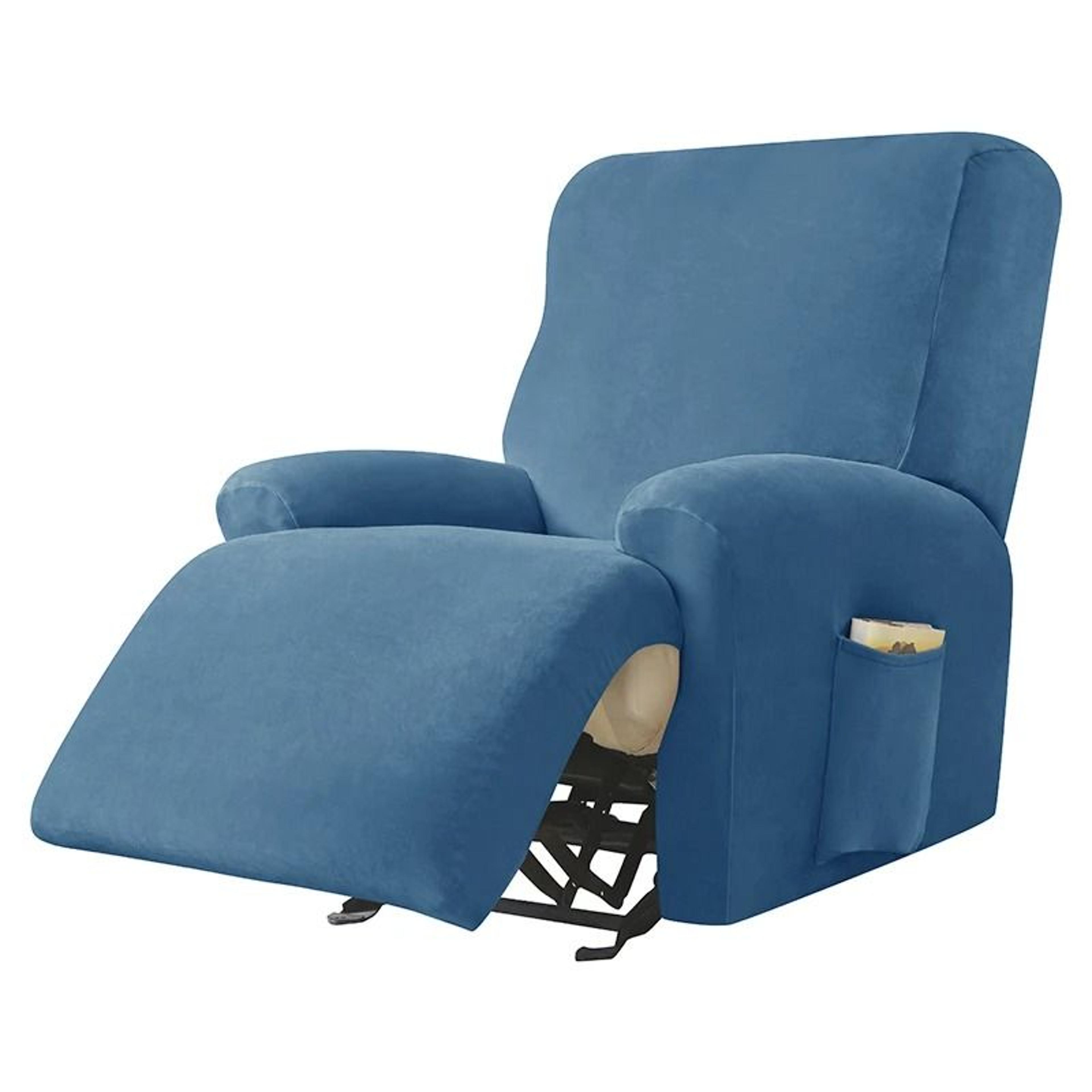 Stretch Recliner Sofa Cover One Seater Armchair Slipcover With Elastic Jacquard Fabric 21