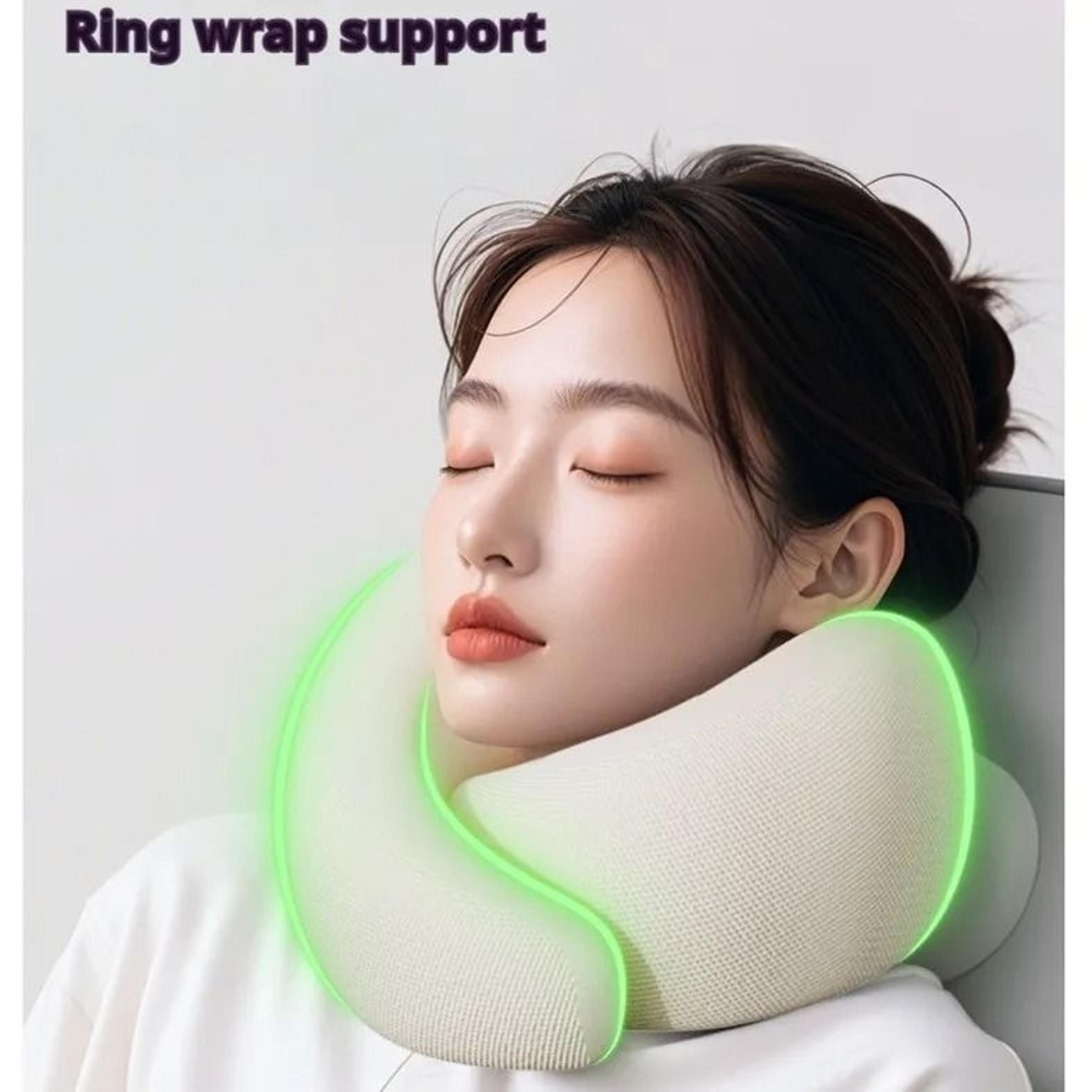 Memory Foam Neck Support Pillow Contour U Shape Travel Back Home Use 1