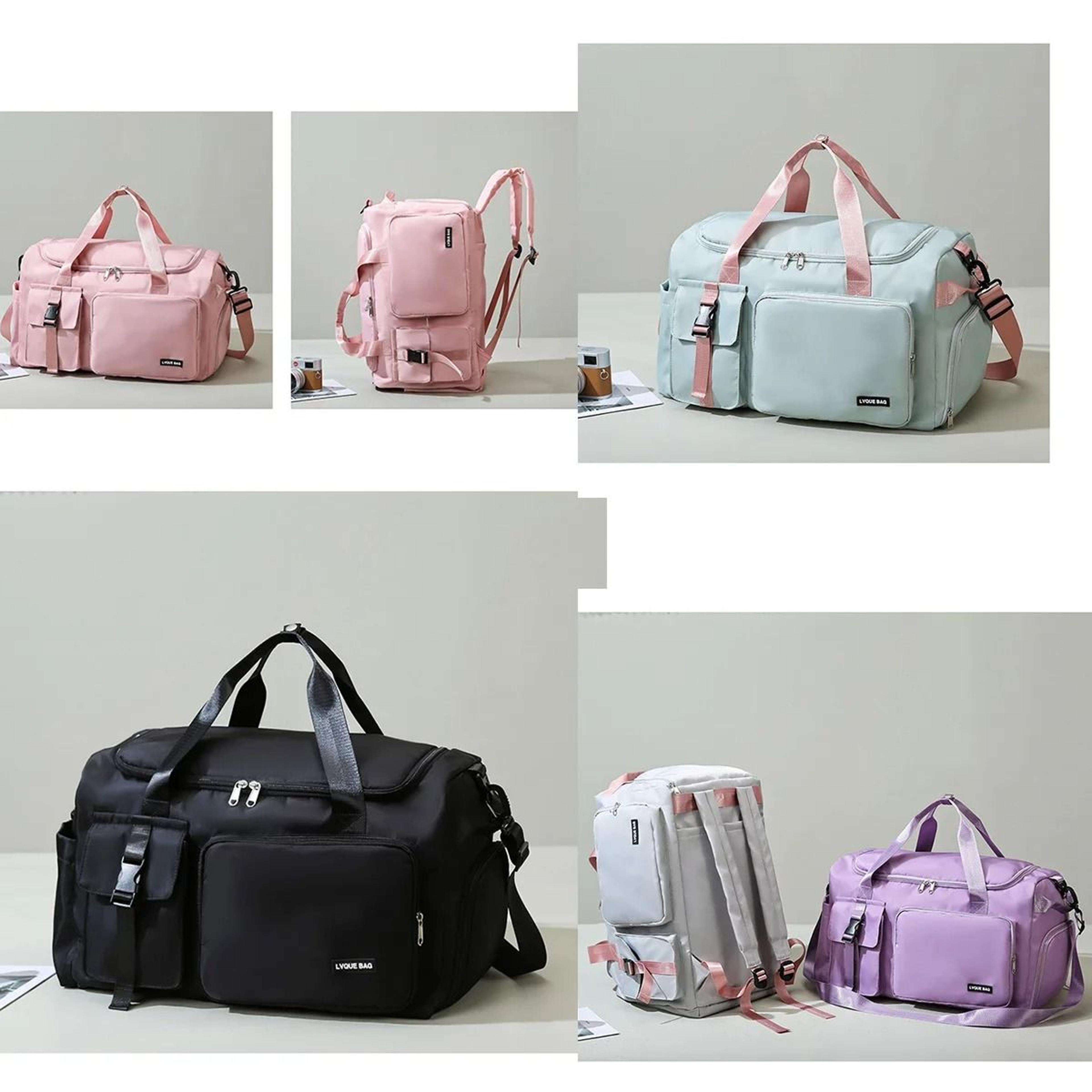 Dry Wet Sports Gym Duffel Bag Women Travel Shoulder Crossbody Weekender 4