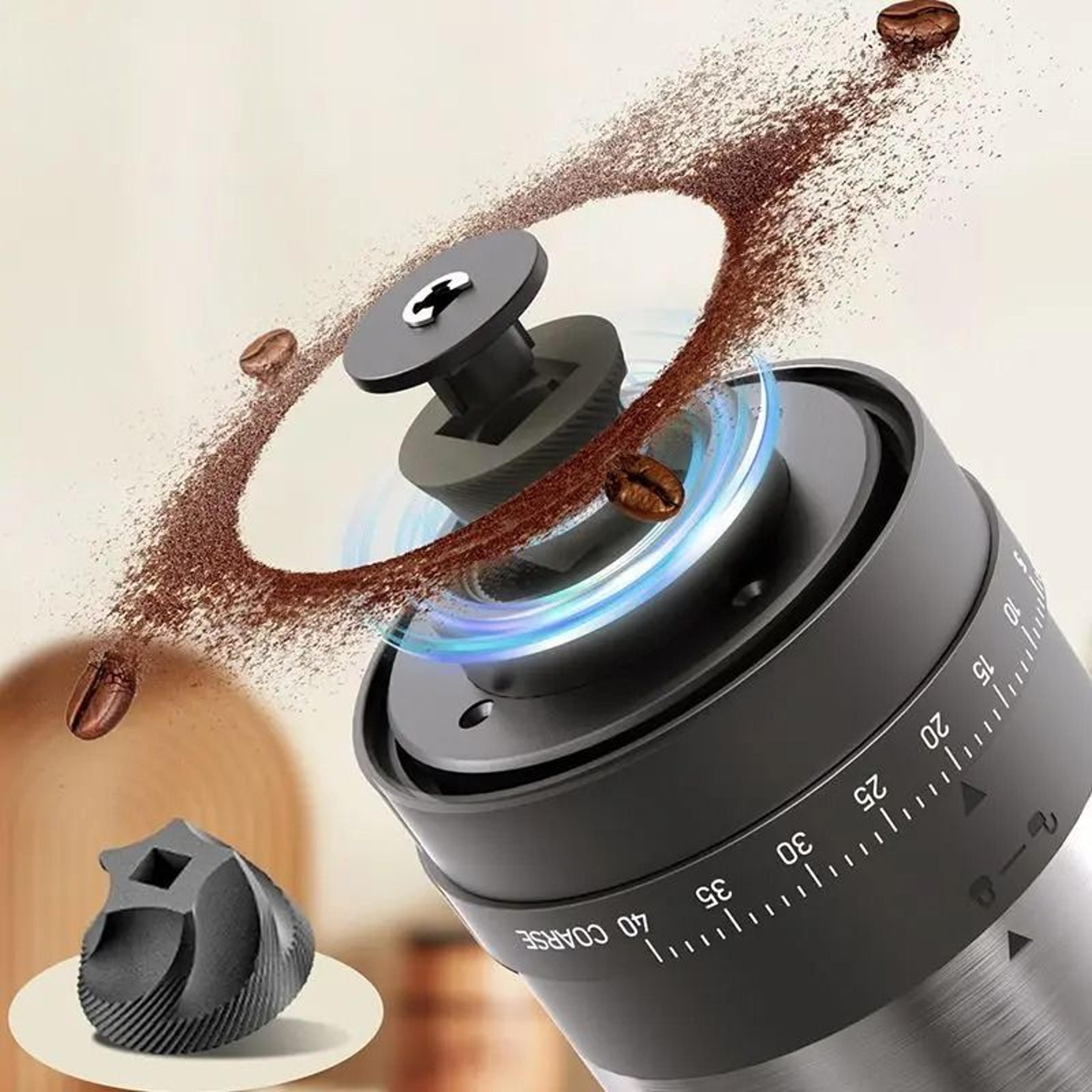 Portable Electric Coffee Bean Grinder With 40 Gear Settings And 1800mAh Battery 3