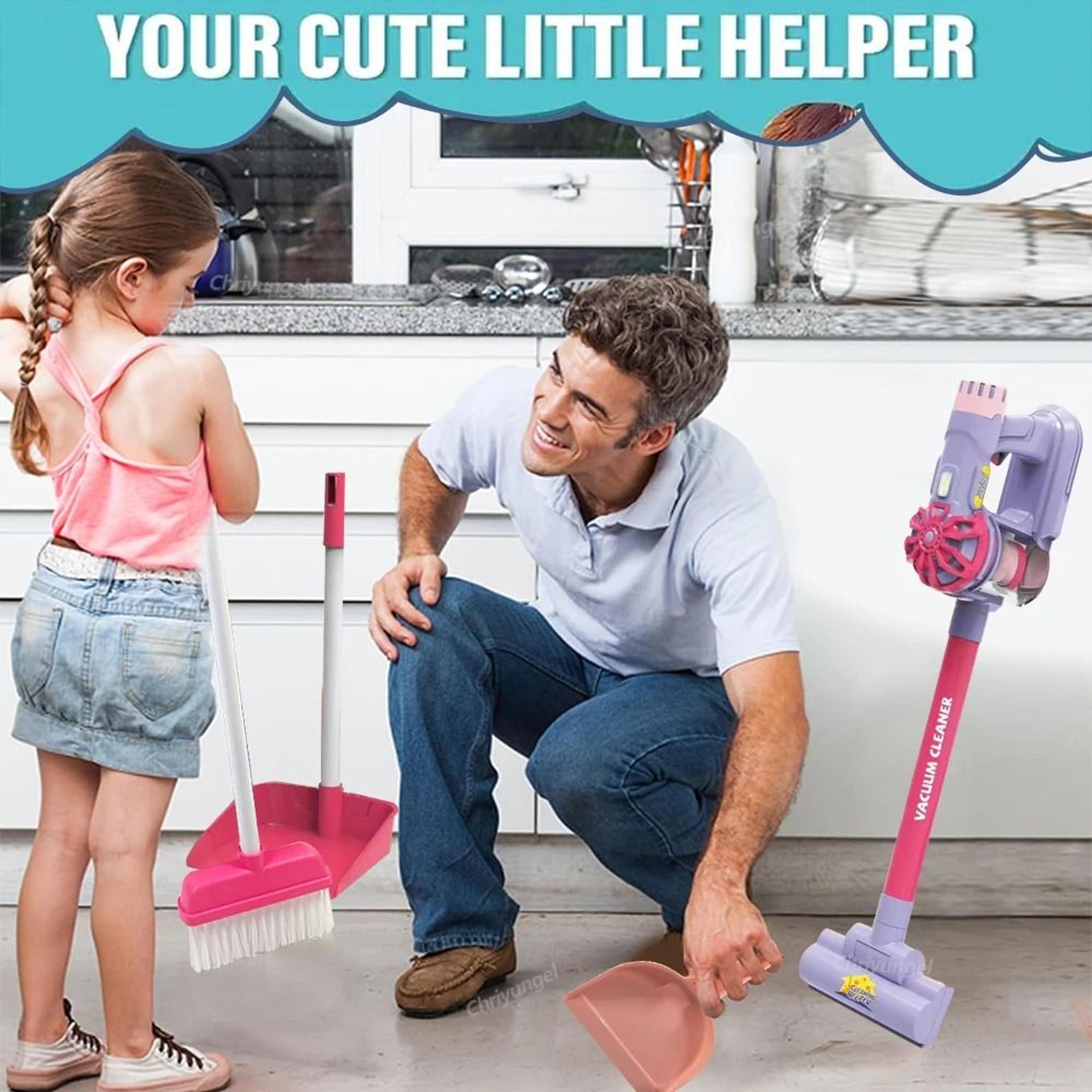 Kids Electric Vacuum Cleaner Toy Role Play Housekeeping Educational Set 1