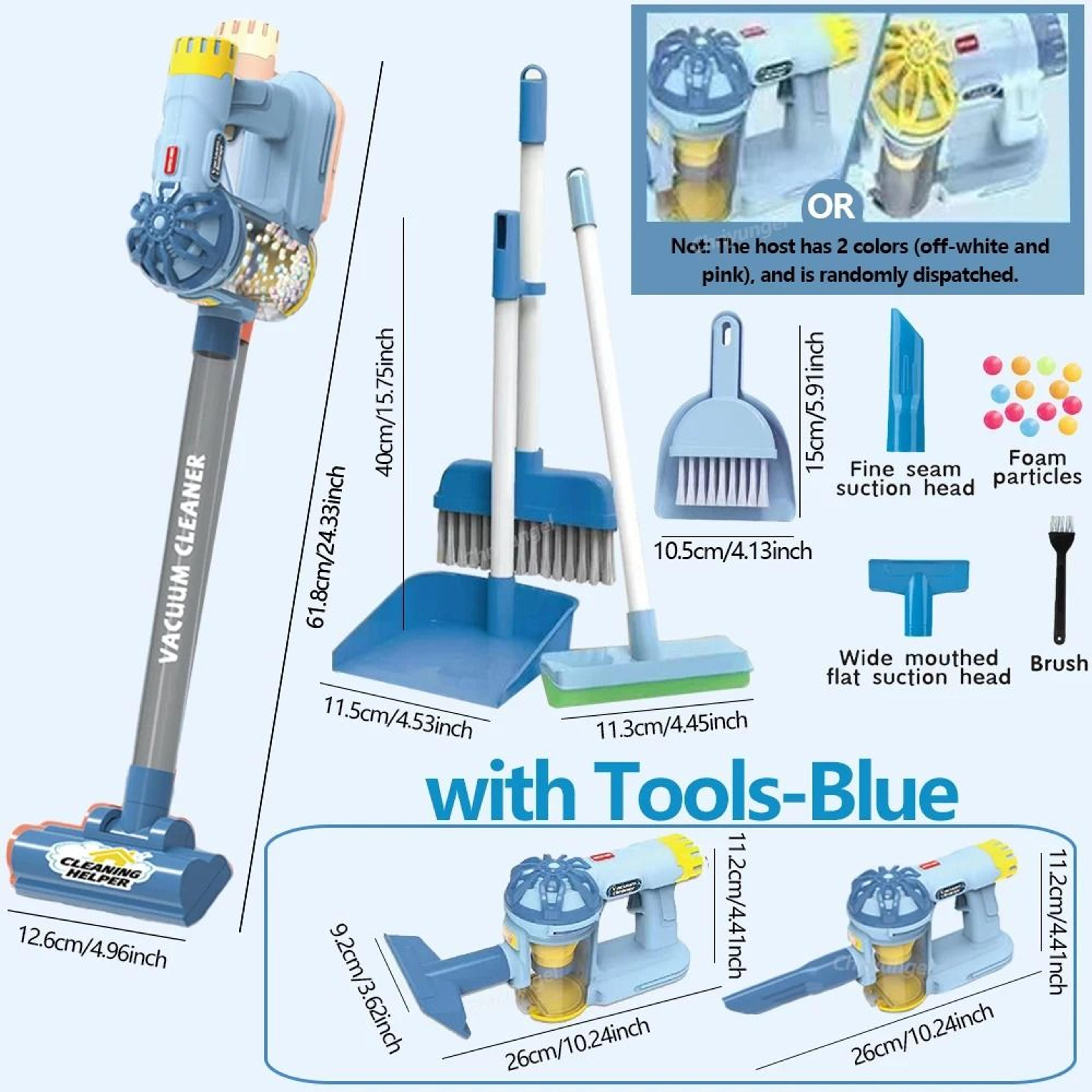 Kids Electric Vacuum Cleaner Toy Role Play Housekeeping Educational Set 10