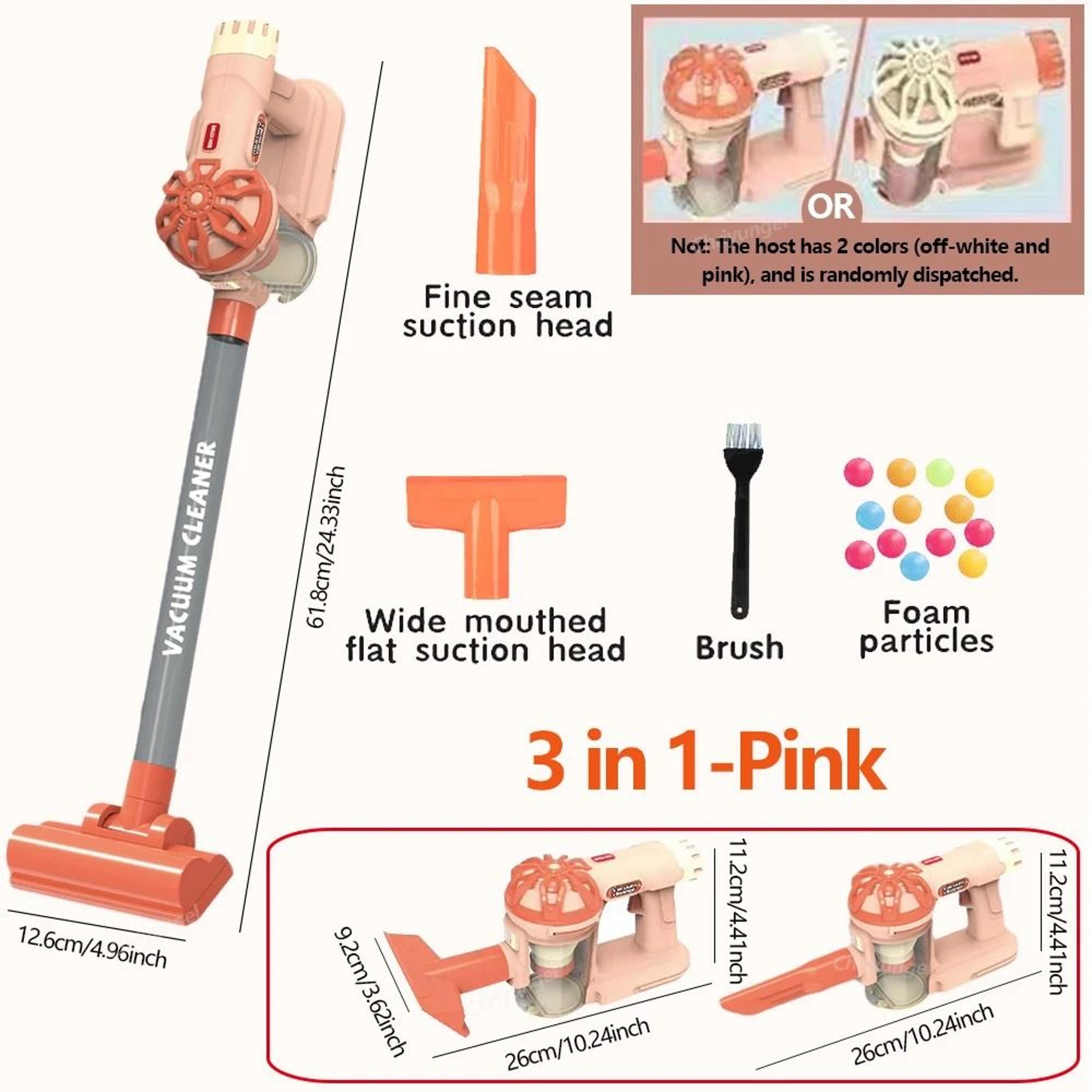 Kids Electric Vacuum Cleaner Toy Role Play Housekeeping Educational Set 12