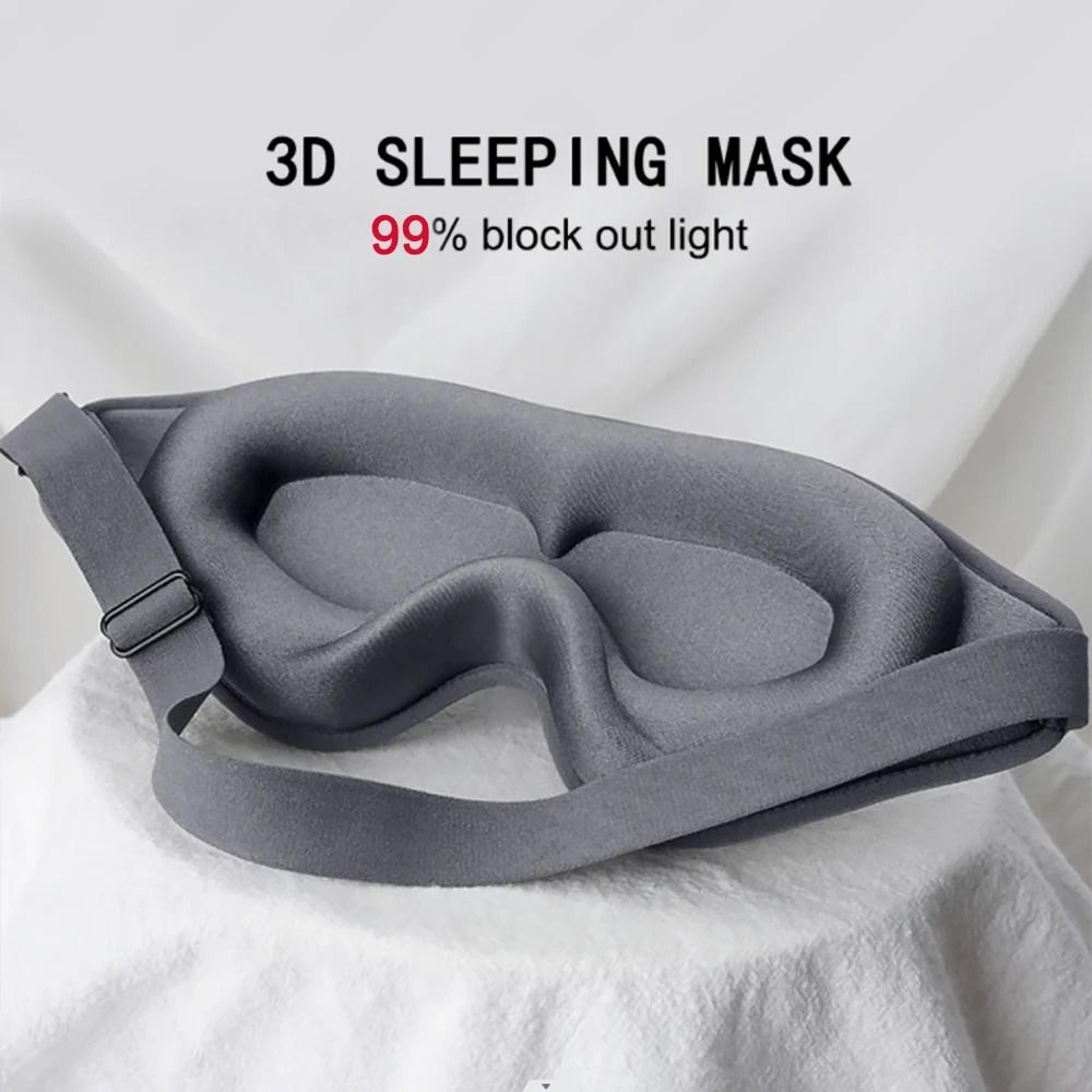 3D Sleep Mask Soft Memory Foam Eye Cover For Light Blocking And Comfortable Rest 0
