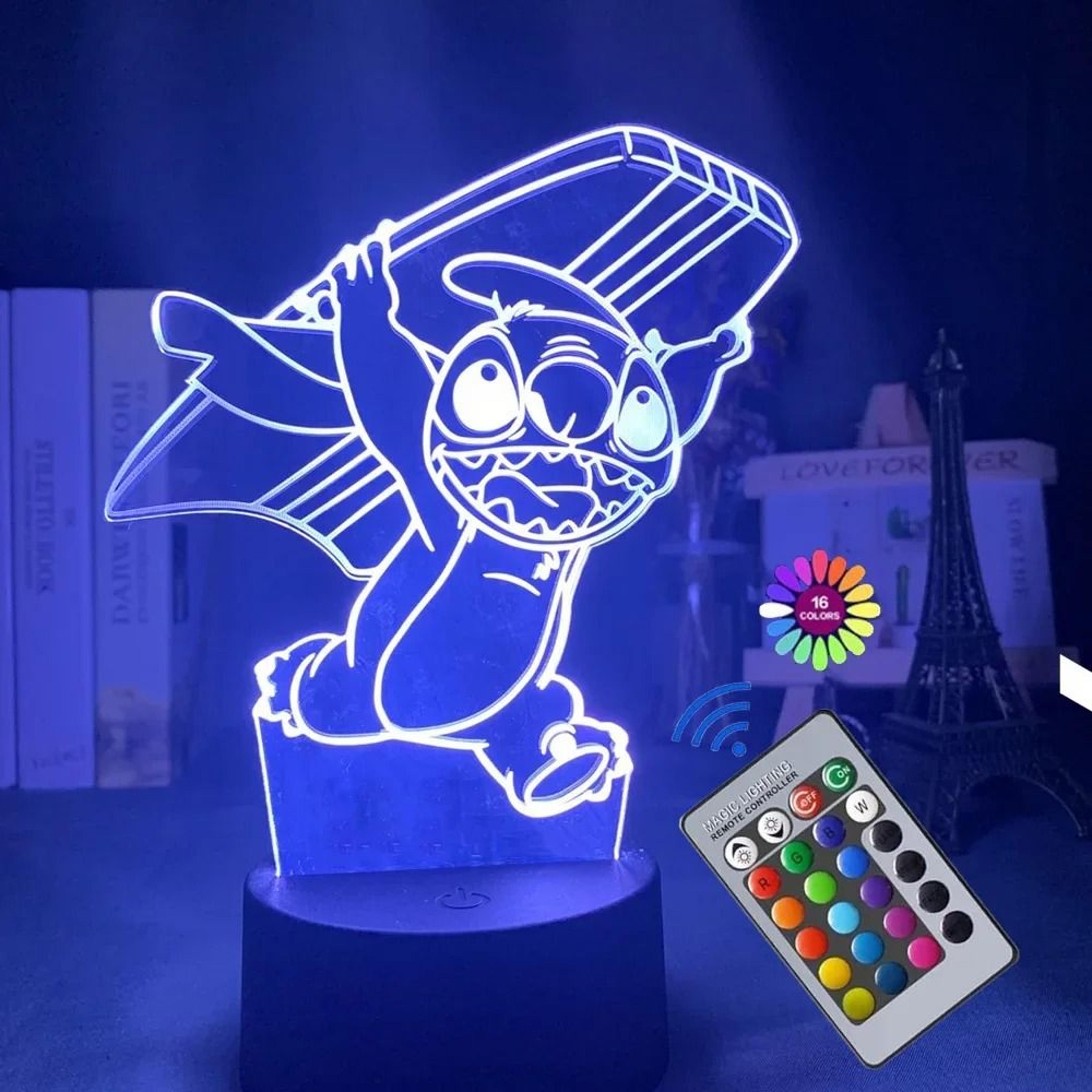 3D Illusion Stitch Night Light Remote Control Smart Touch LED Lamp 7