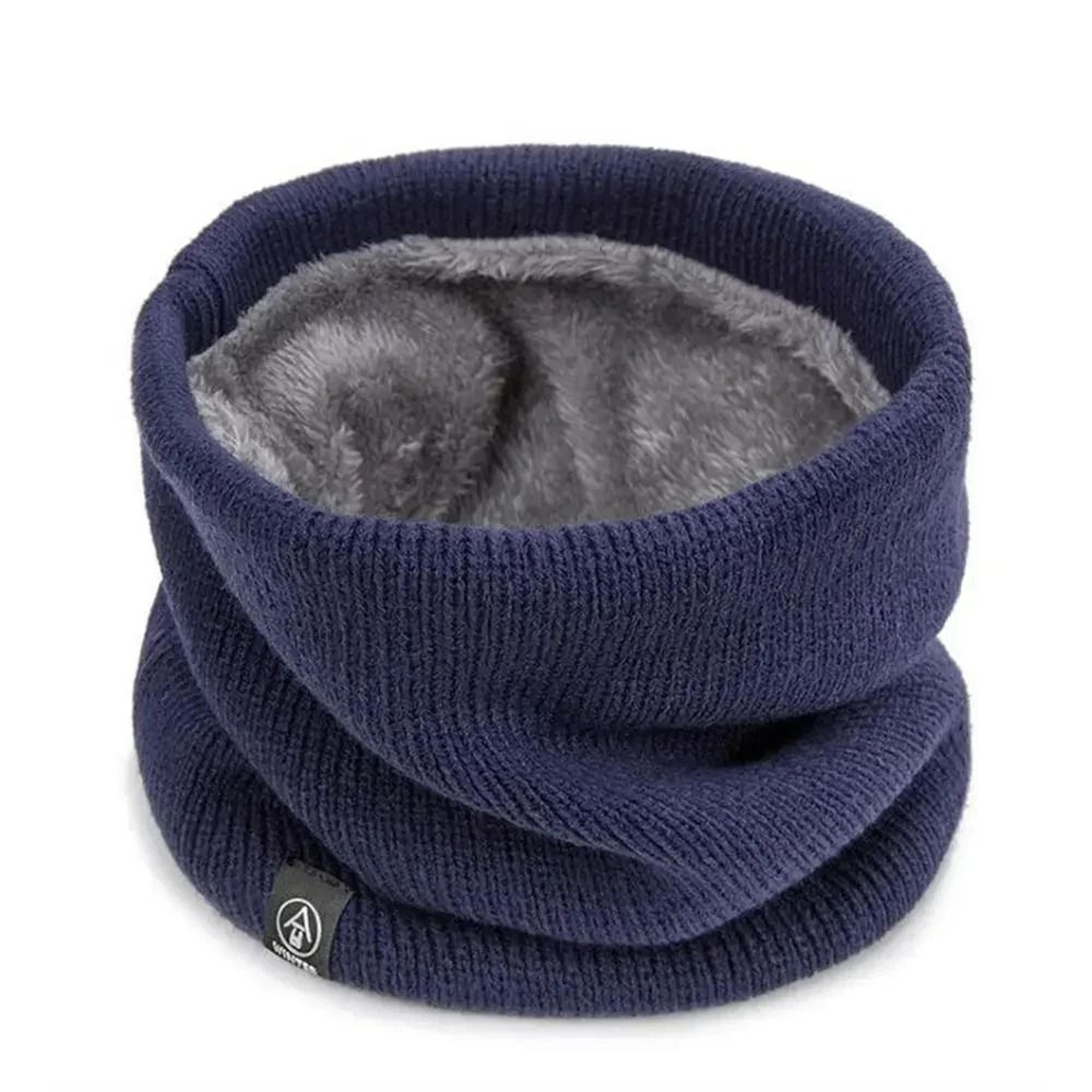 Fashion Soft Knitted Neck Warmer Scarf With Face Cover For Winter Sports 2