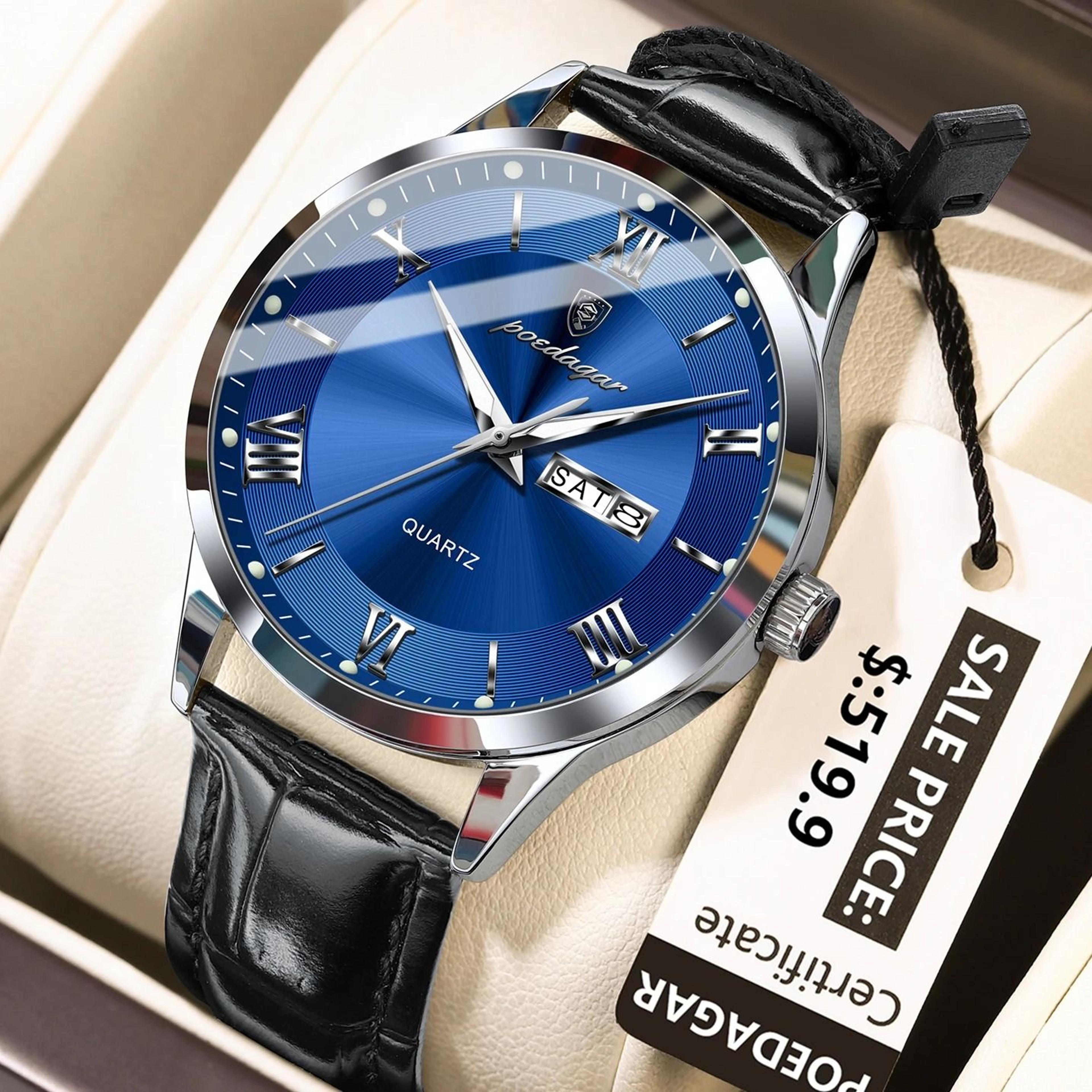POEDAGAR Top Luxury Military Waterproof Mens Quartz Watch 7