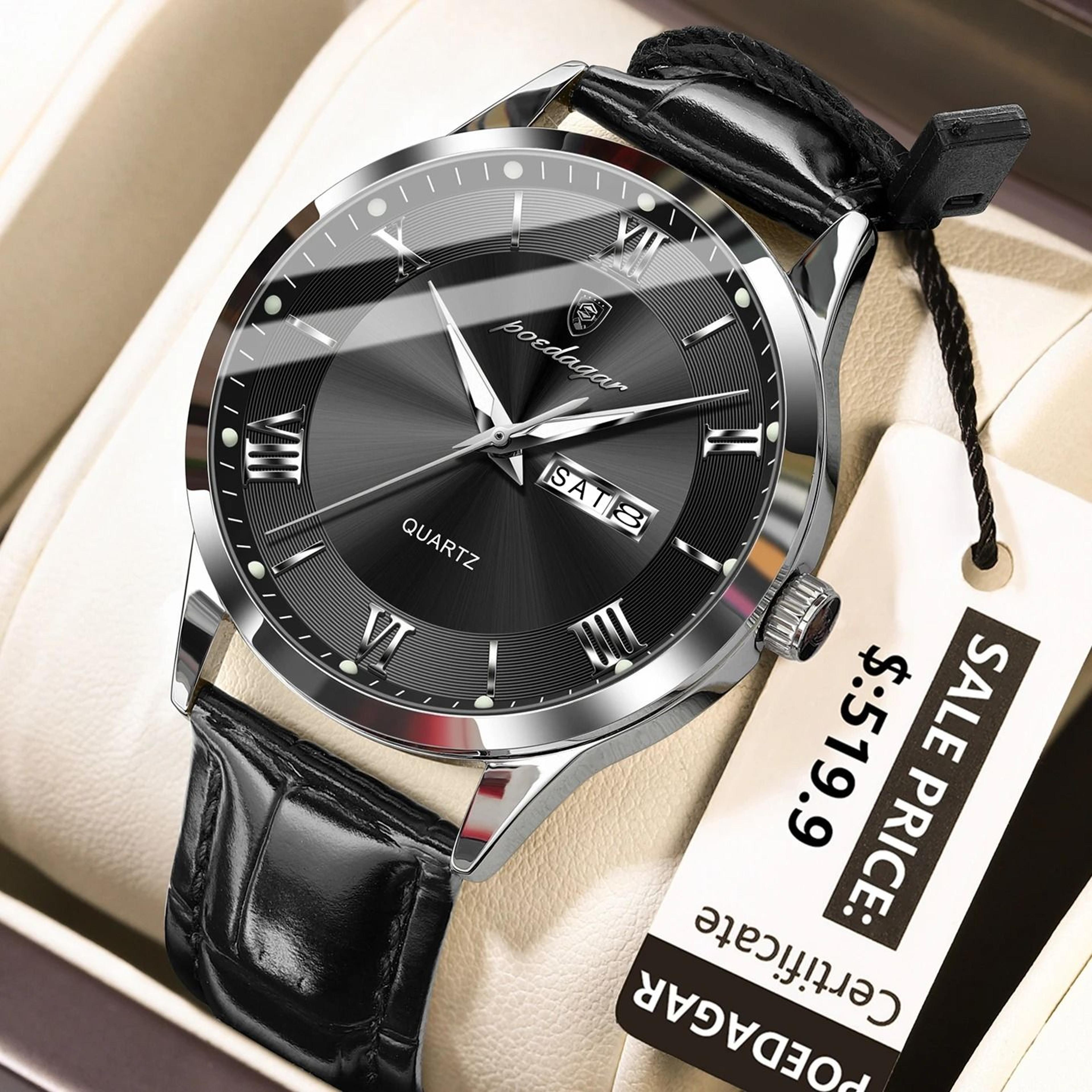 POEDAGAR Top Luxury Military Waterproof Mens Quartz Watch 8
