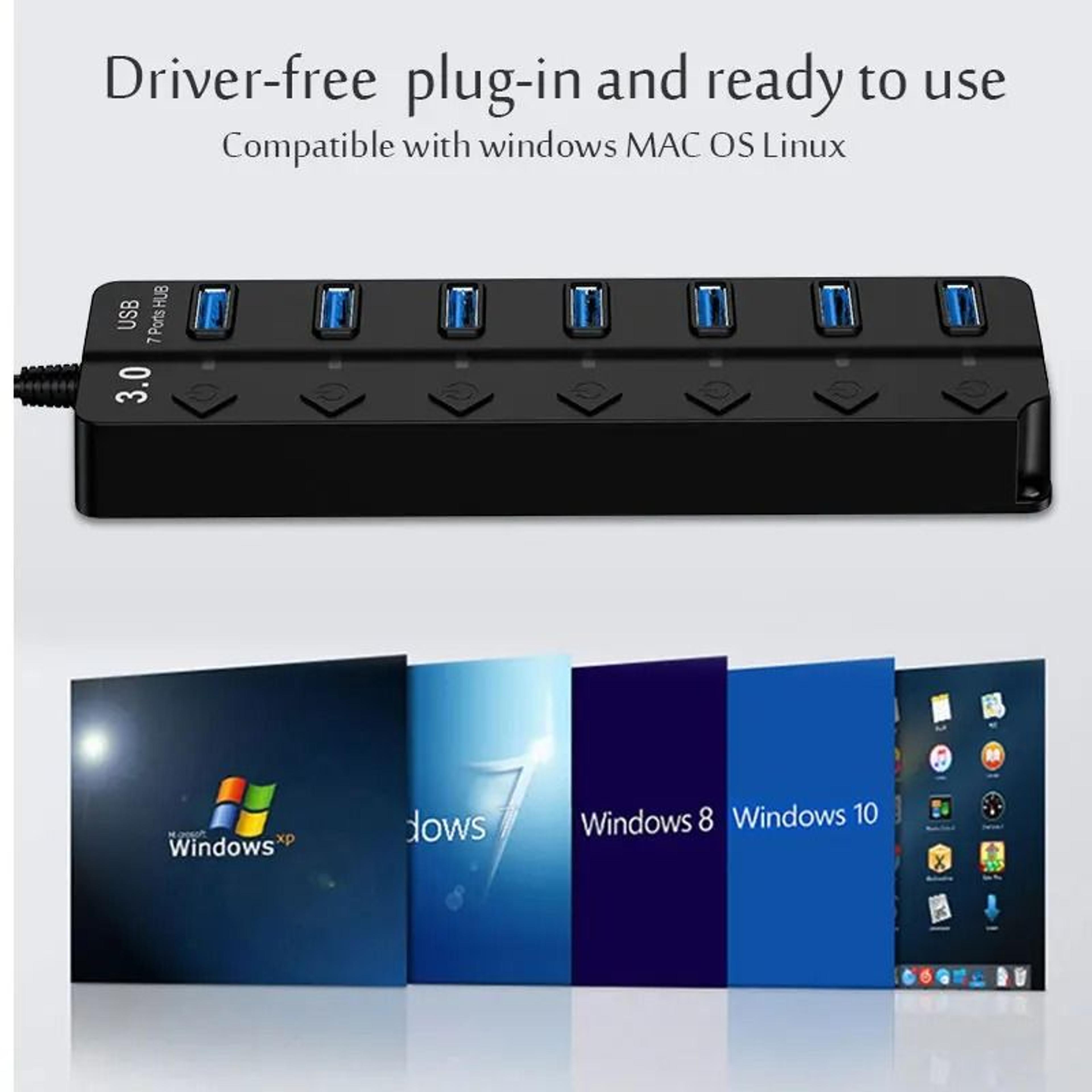 USB 30 Multi Port USB Splitter Hub 4