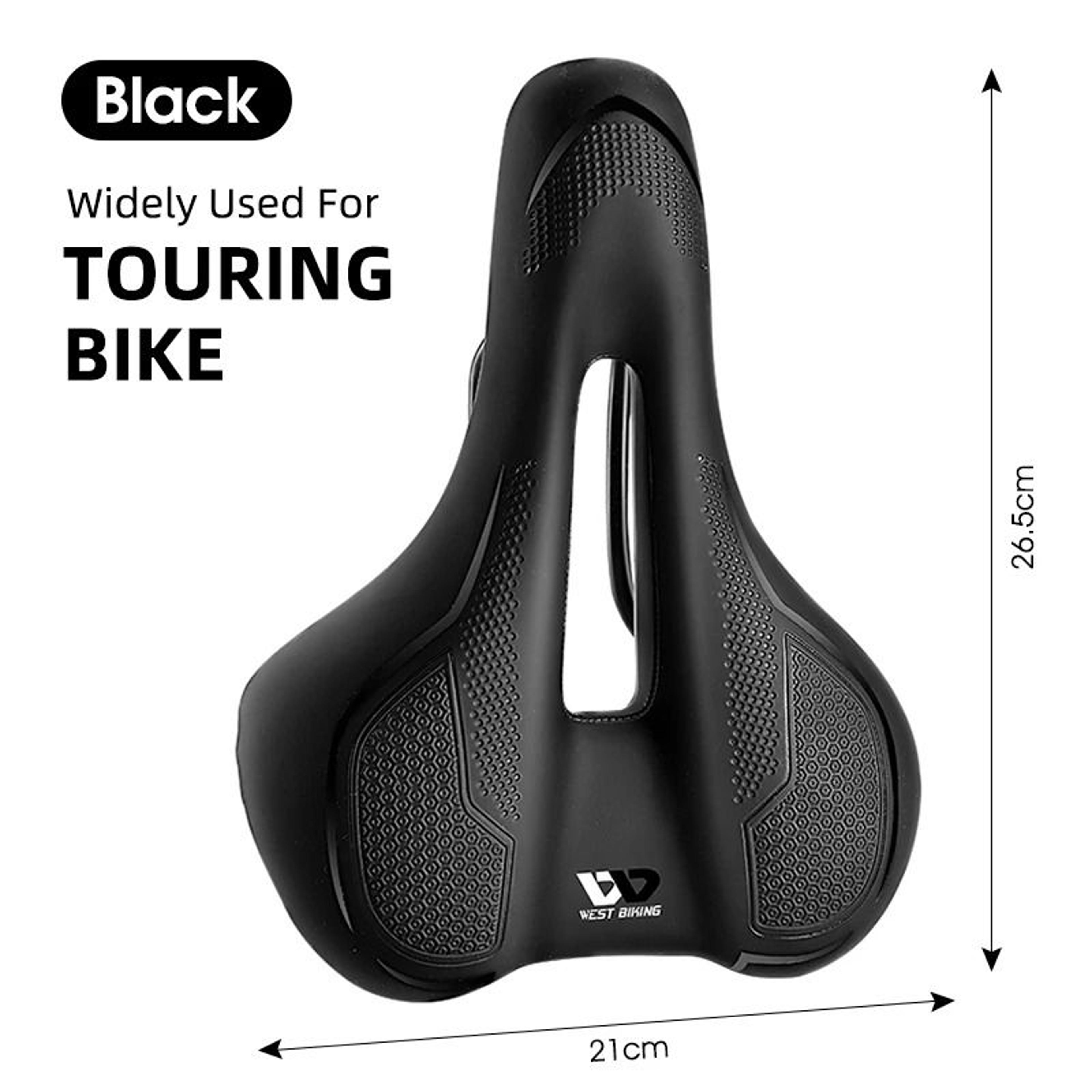 West Biking MTB Bike Bicycle Saddle Rail Hollow Breathable Absorption Rainproof Comfortable Sponge  9
