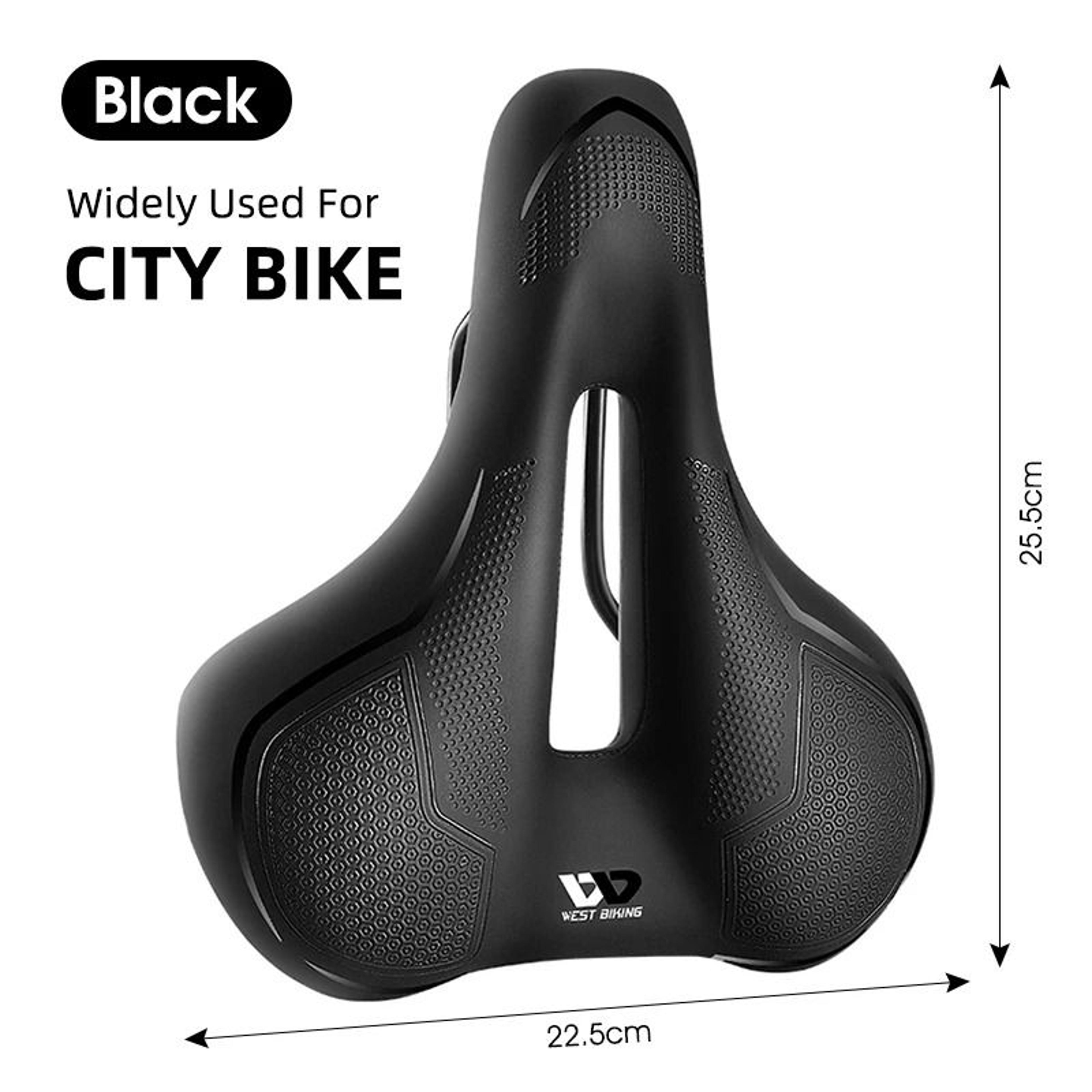 West Biking MTB Bike Bicycle Saddle Rail Hollow Breathable Absorption Rainproof Comfortable Sponge  11