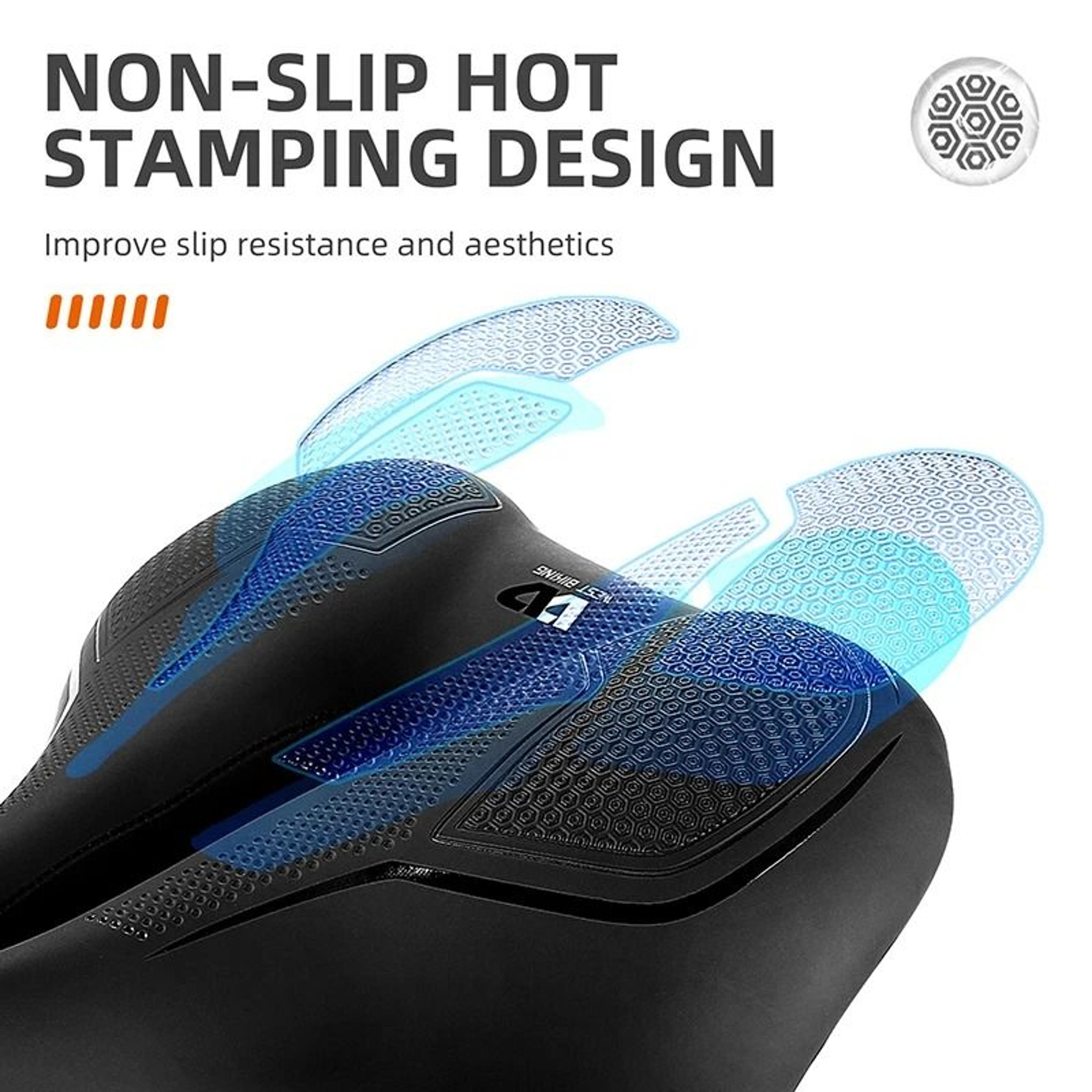 West Biking MTB Bike Bicycle Saddle Rail Hollow Breathable Absorption Rainproof Comfortable Sponge  4