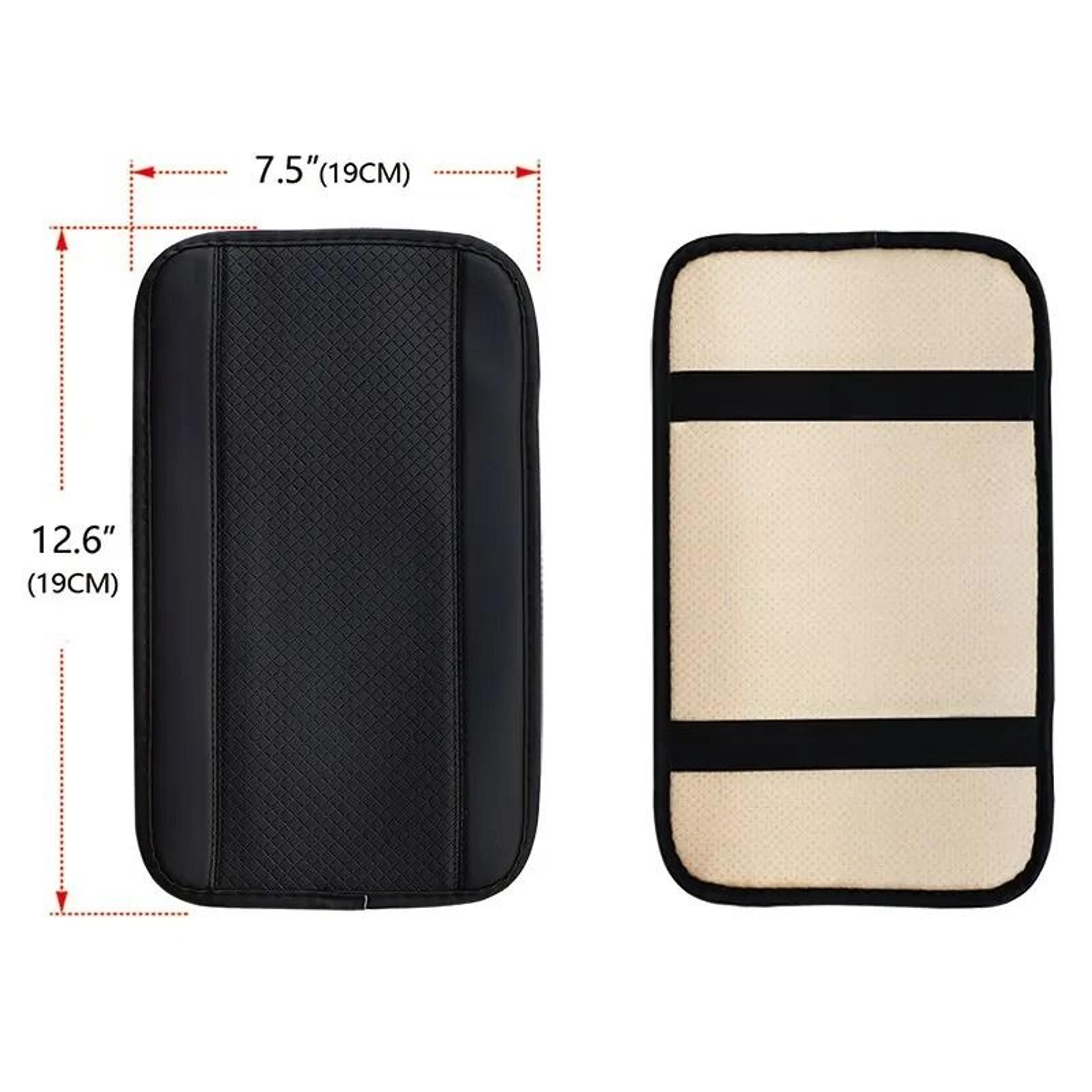 Car Armrest Cover Mat Universal PU Leather Ethnic Print Waterproof 5