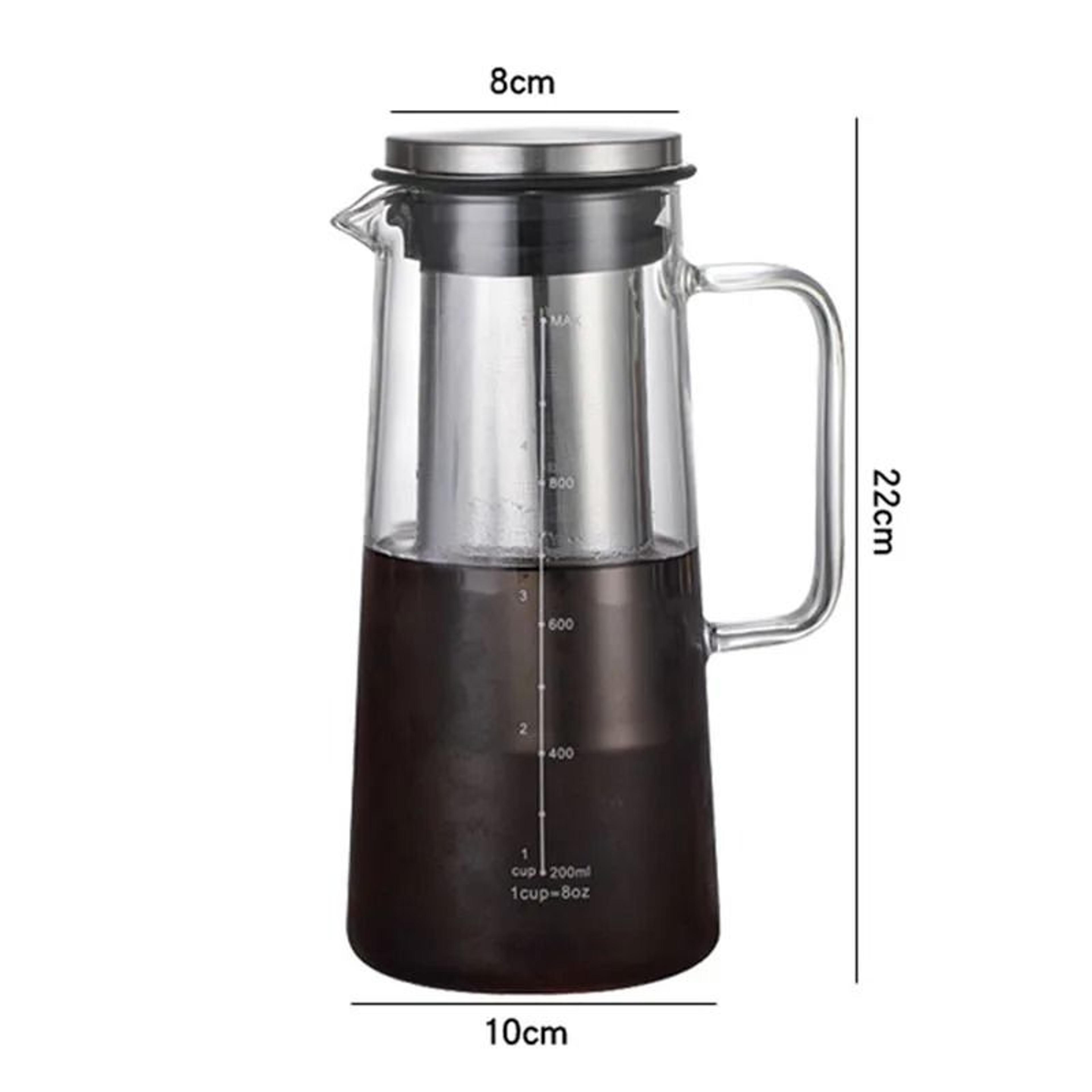 Leeseph Airtight Cold Brew Coffee Maker And Tea Infuser 10L Glass Carafe 5