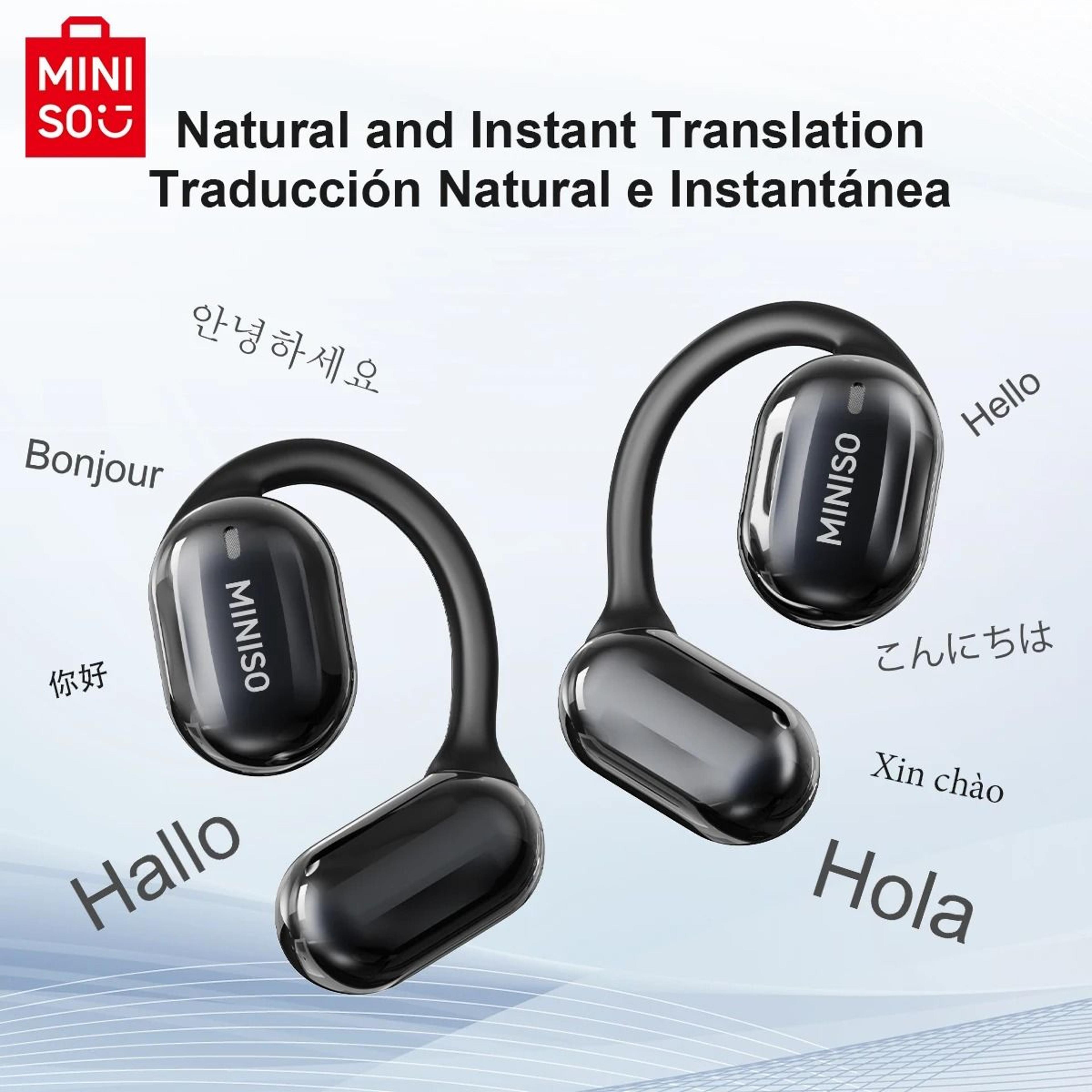 Miniso MS162 Intelligent Bluetooth Translation Earbuds Wireless Chat Headset 2