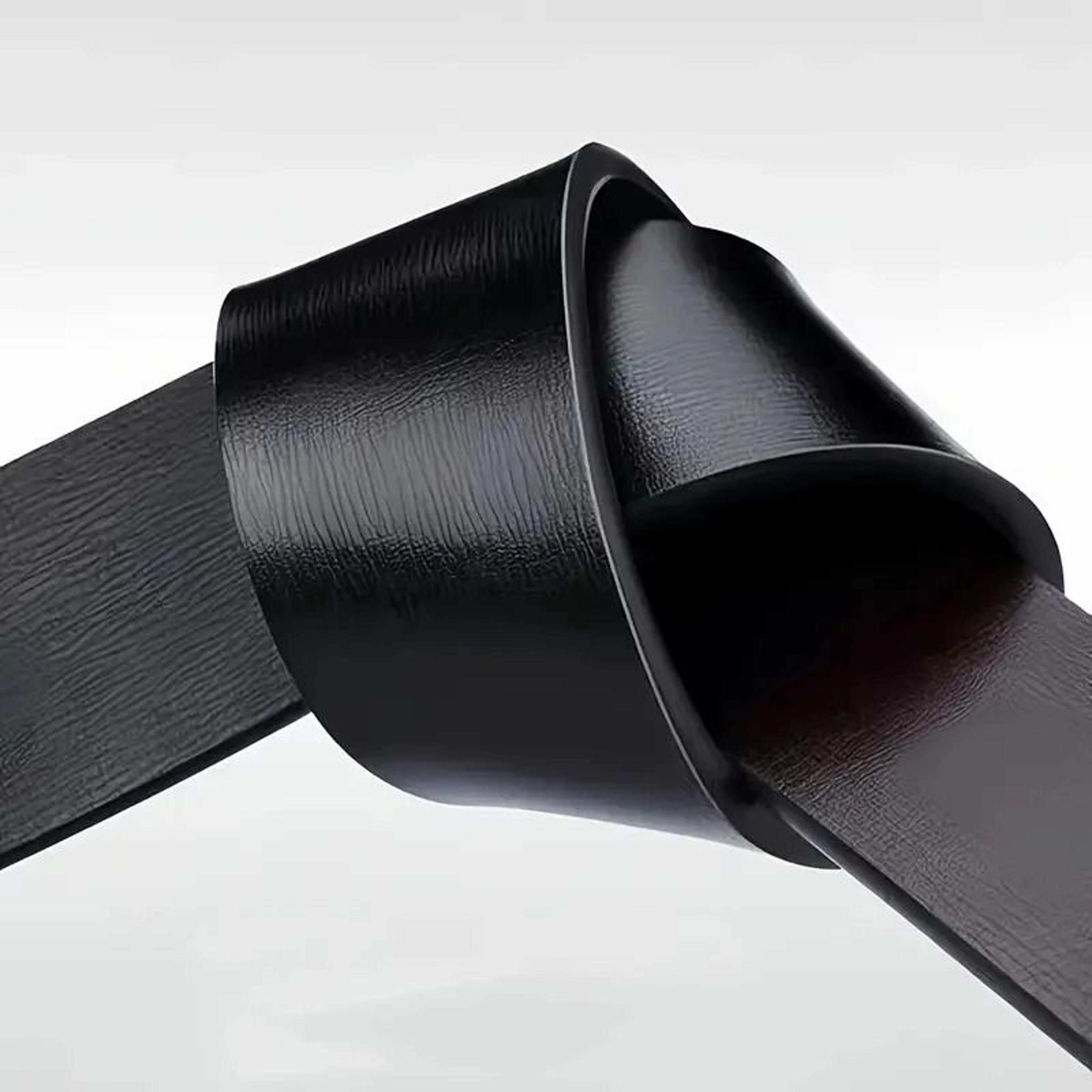 Mens PU Leather Automatic Buckle Belt 120 Cm 4