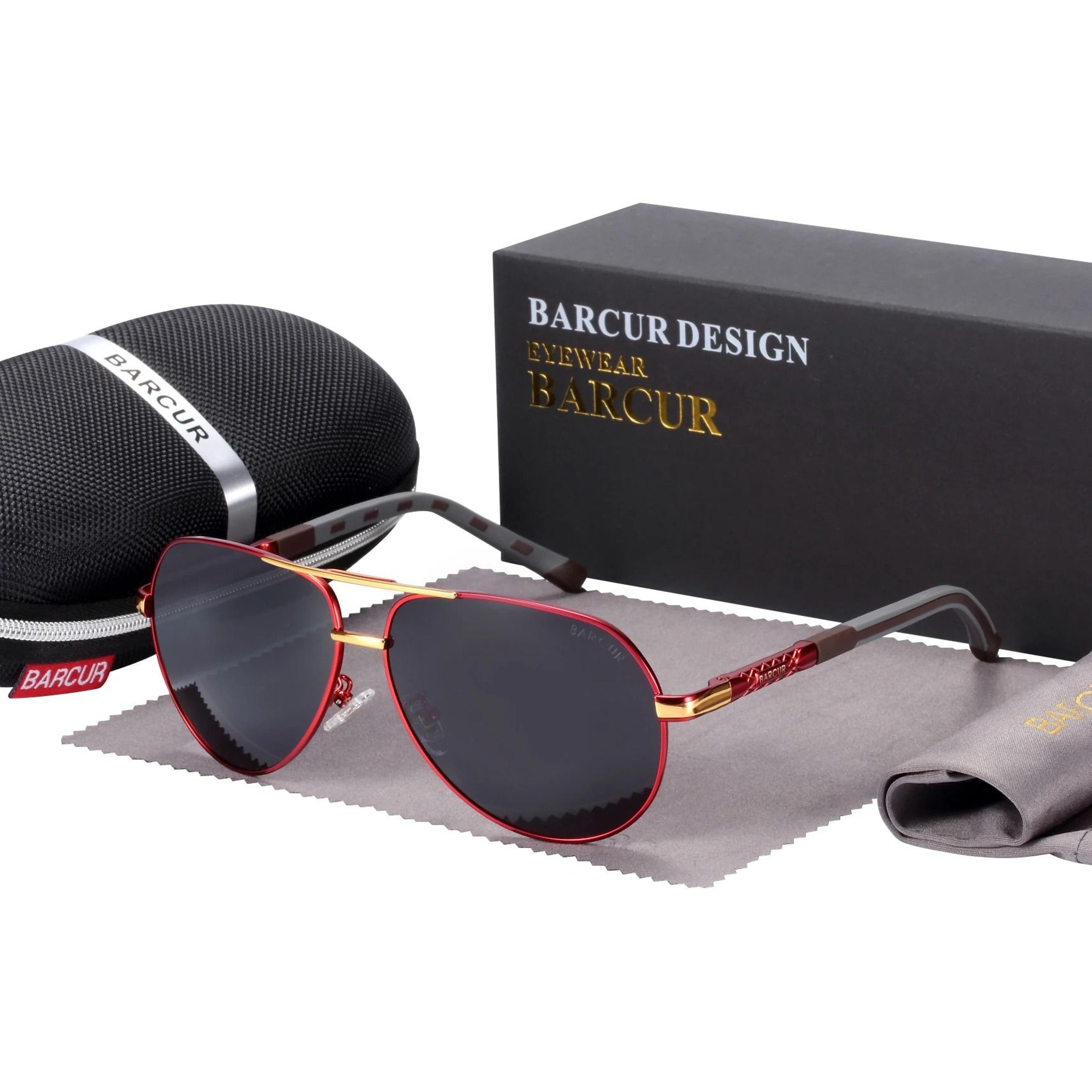 BARCUR Aluminum Vintage Mens Polarized Sunglasses 12