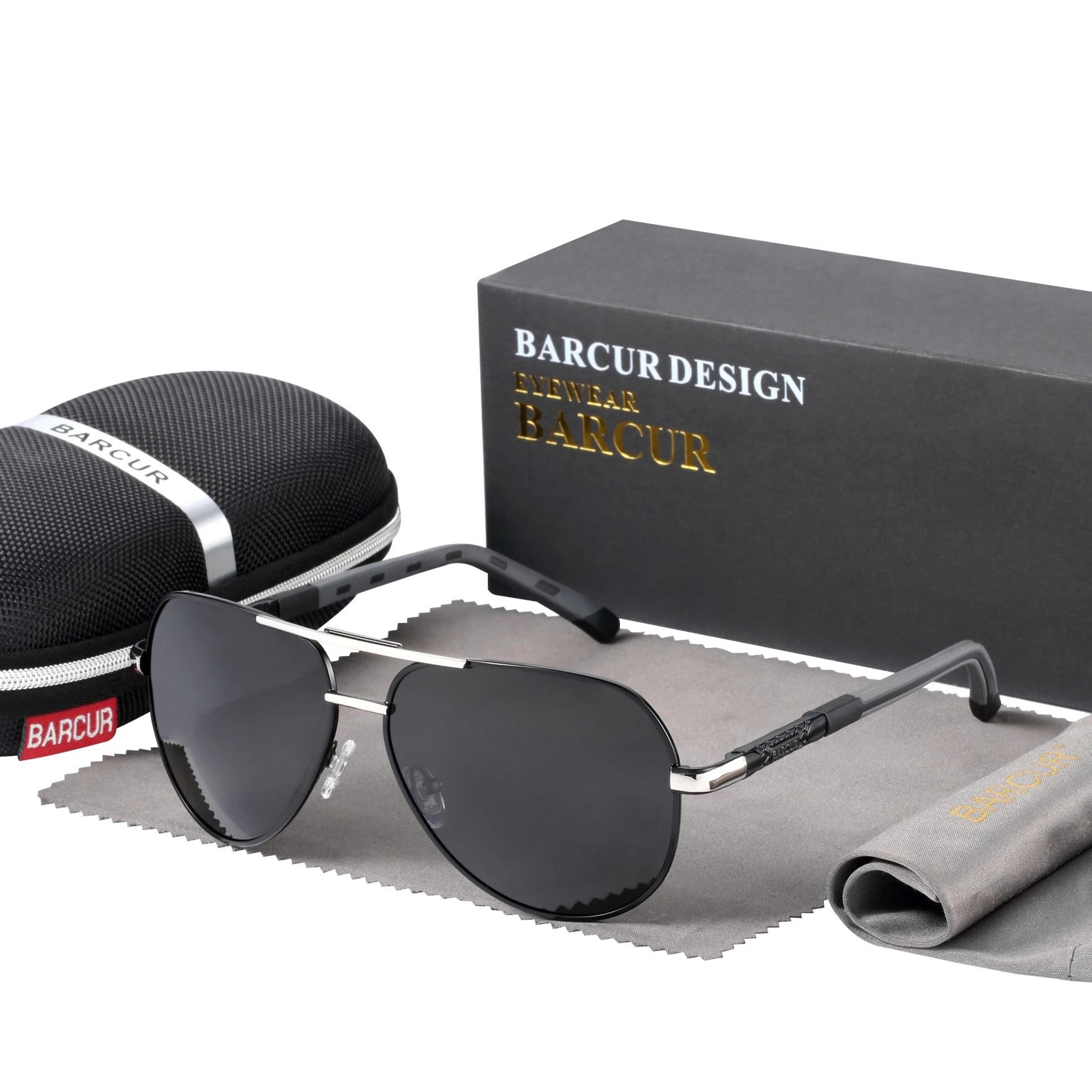 BARCUR Aluminum Vintage Mens Polarized Sunglasses 16