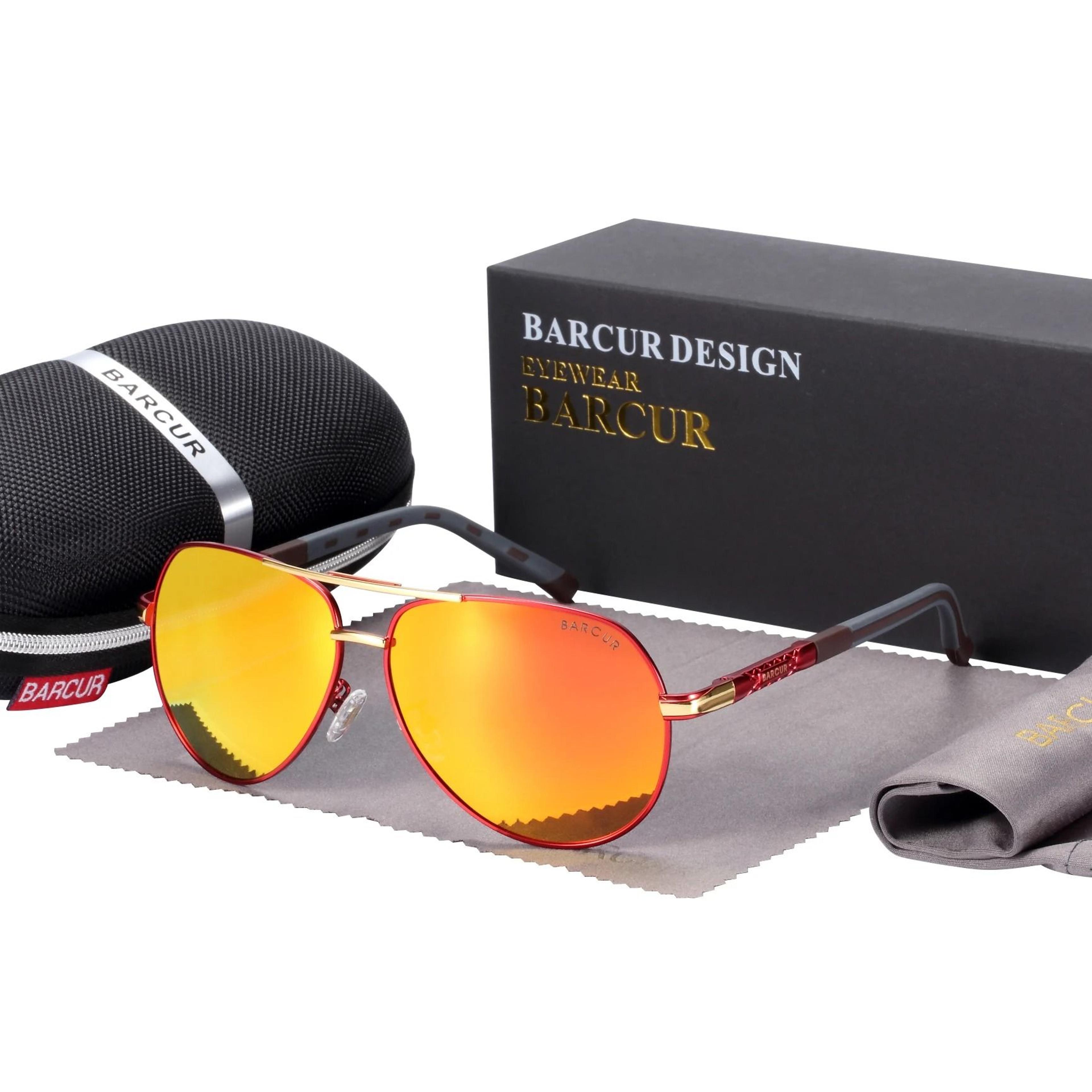 BARCUR Aluminum Vintage Mens Polarized Sunglasses 17