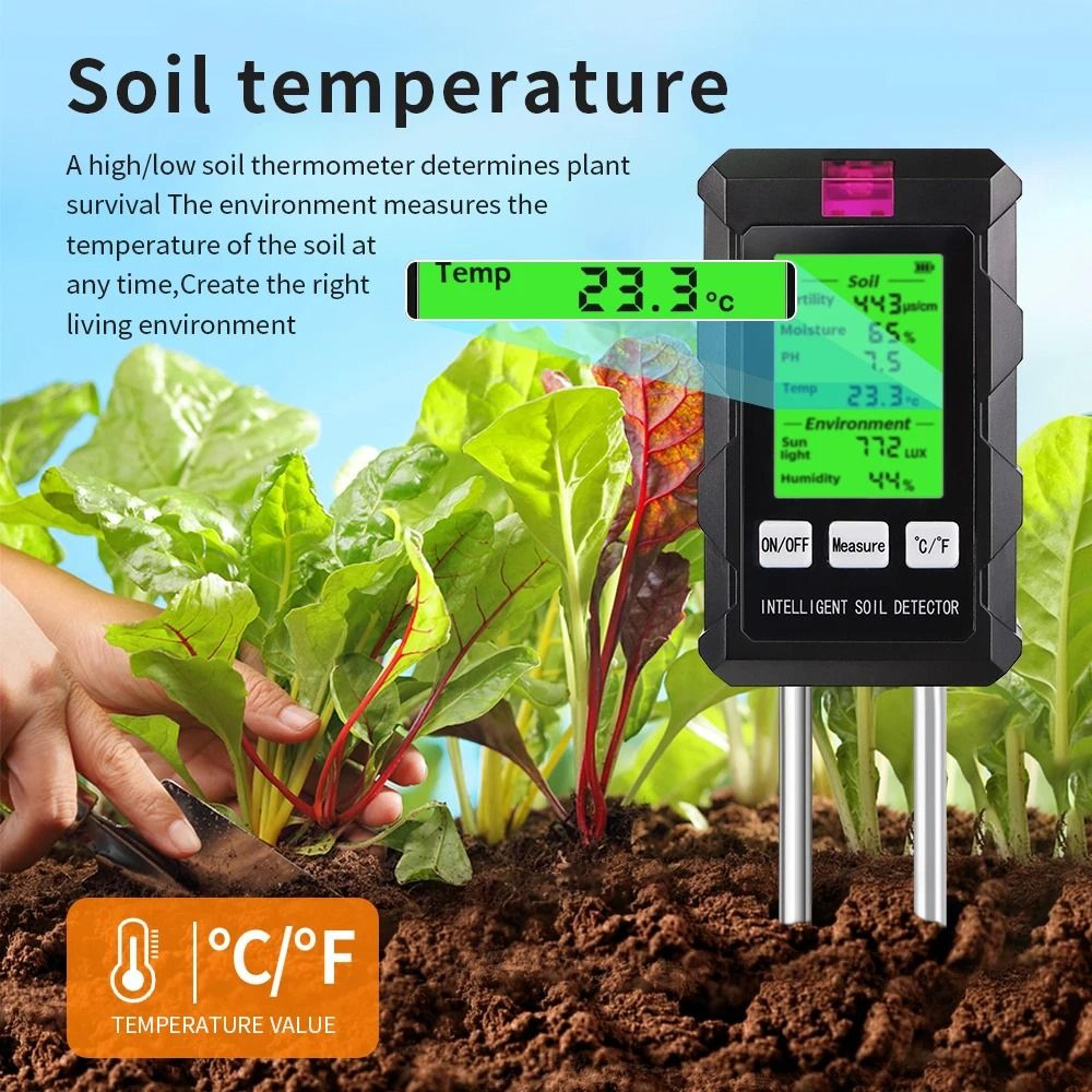 6 In 1 Digital Soil Tester Multifunction Garden Meter 4