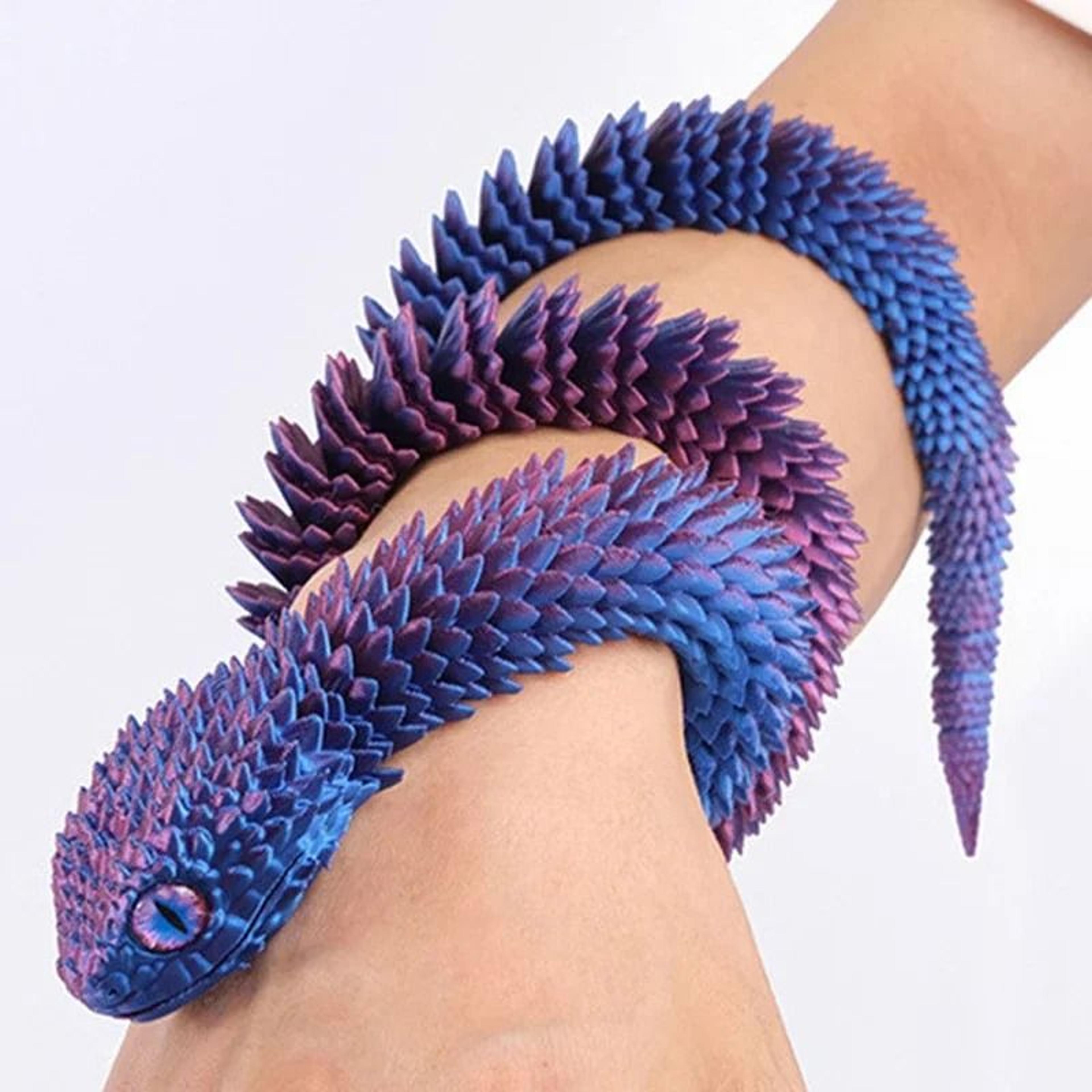 3D Printed Snake Movable Joint Fidget Toy Figurine 2
