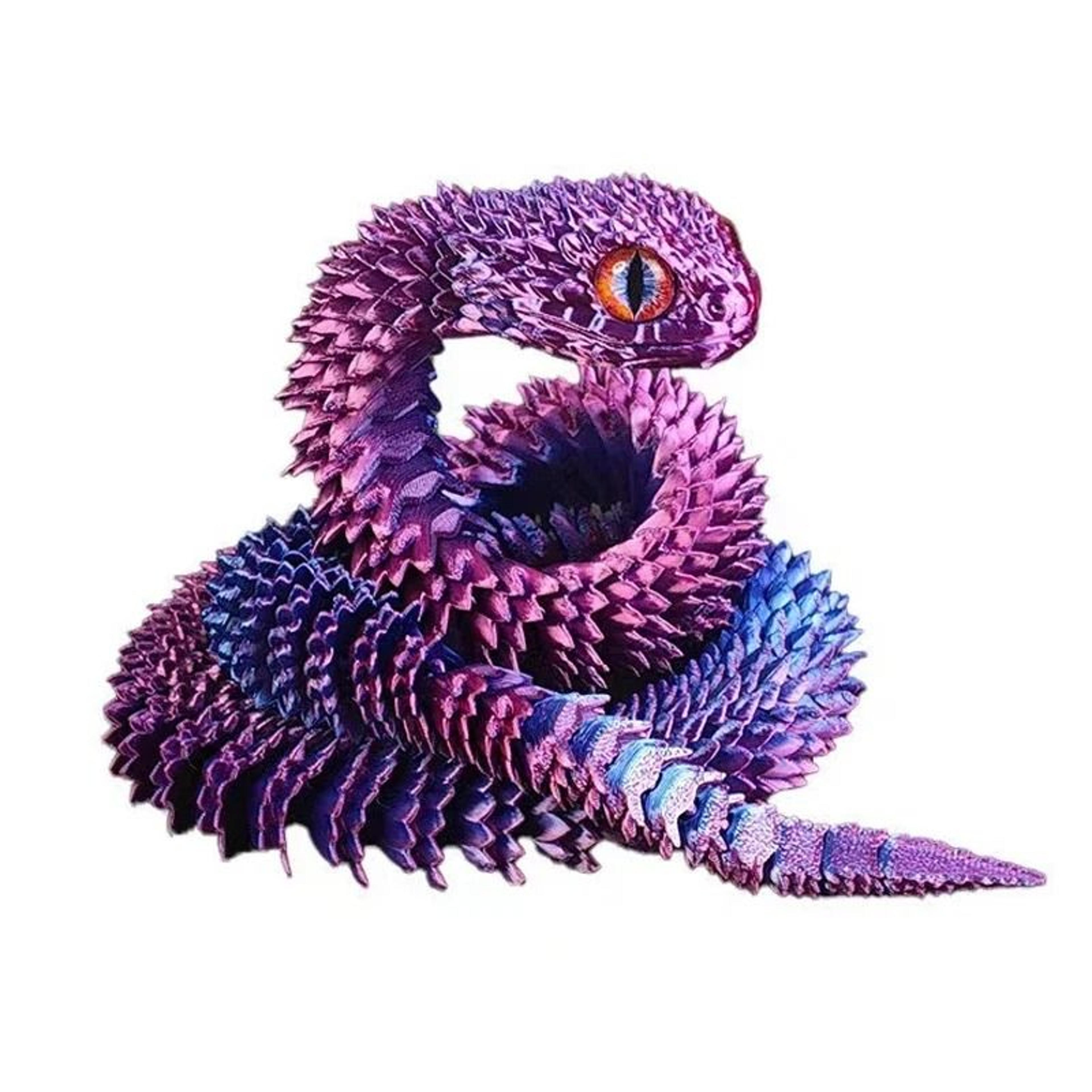3D Printed Snake Movable Joint Fidget Toy Figurine 7