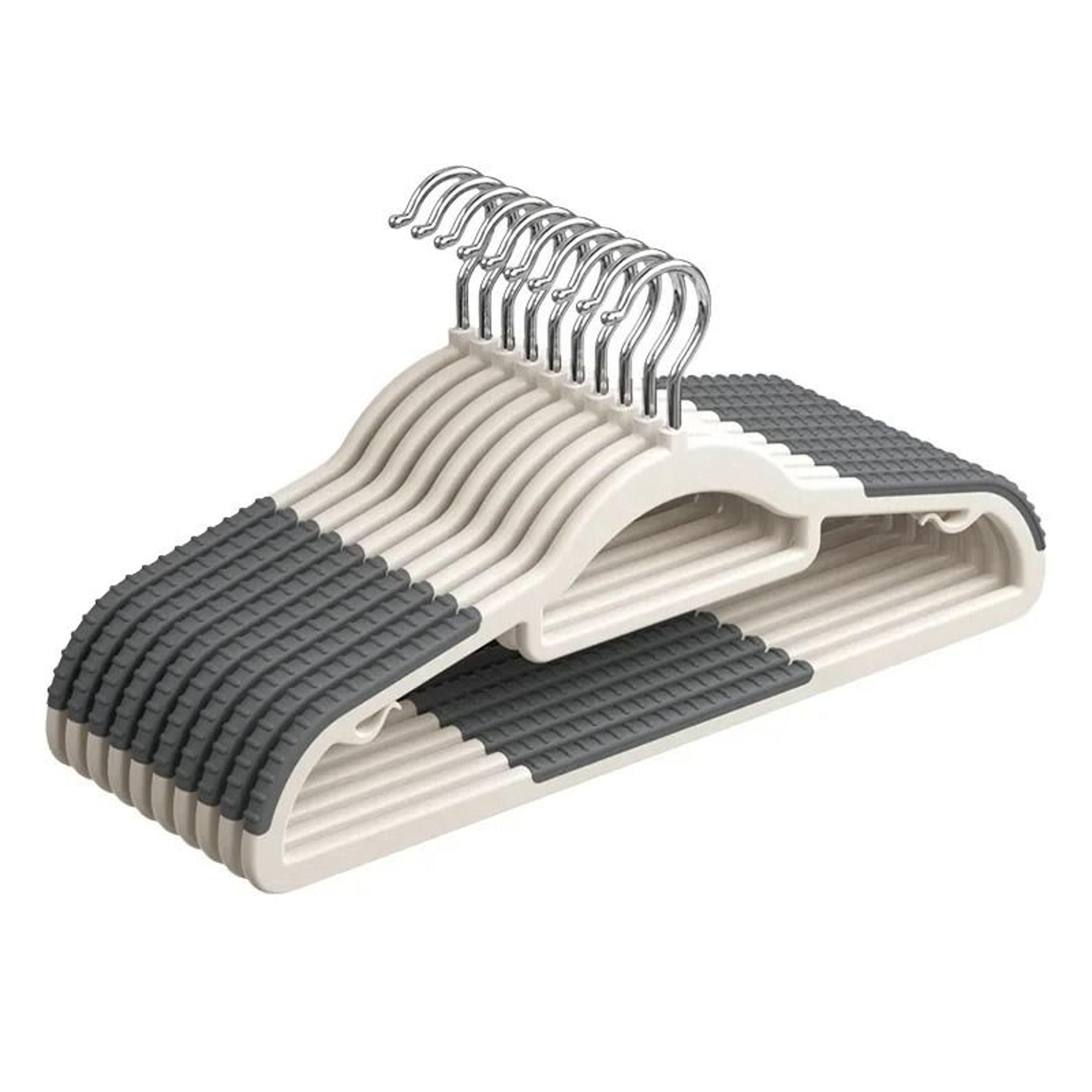 Anti Slip Plastic Clothes Hangers Set 10 Pcs 4