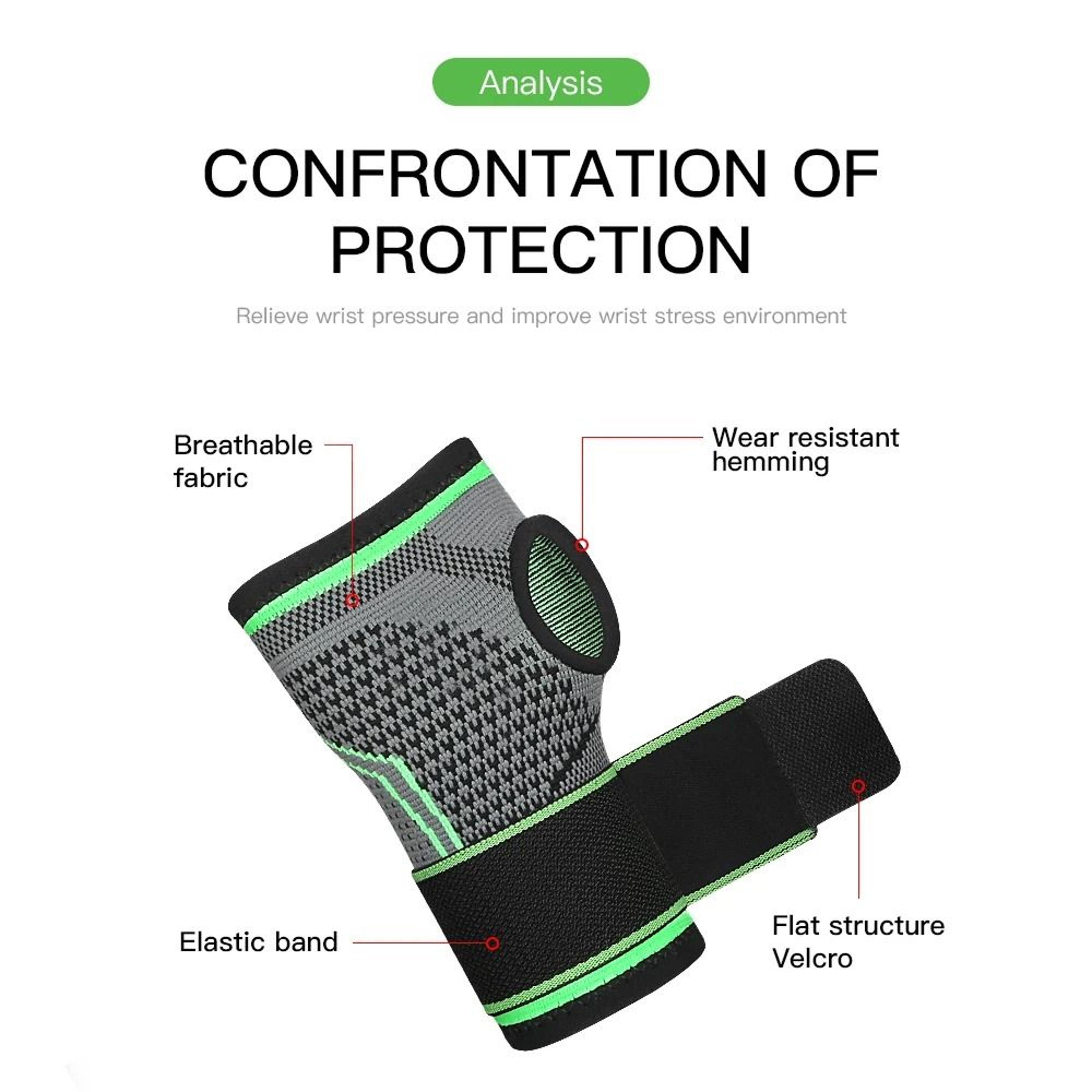 Gym Sports Wrist Support Compression Brace For Carpal Tunnel And Fitness 2