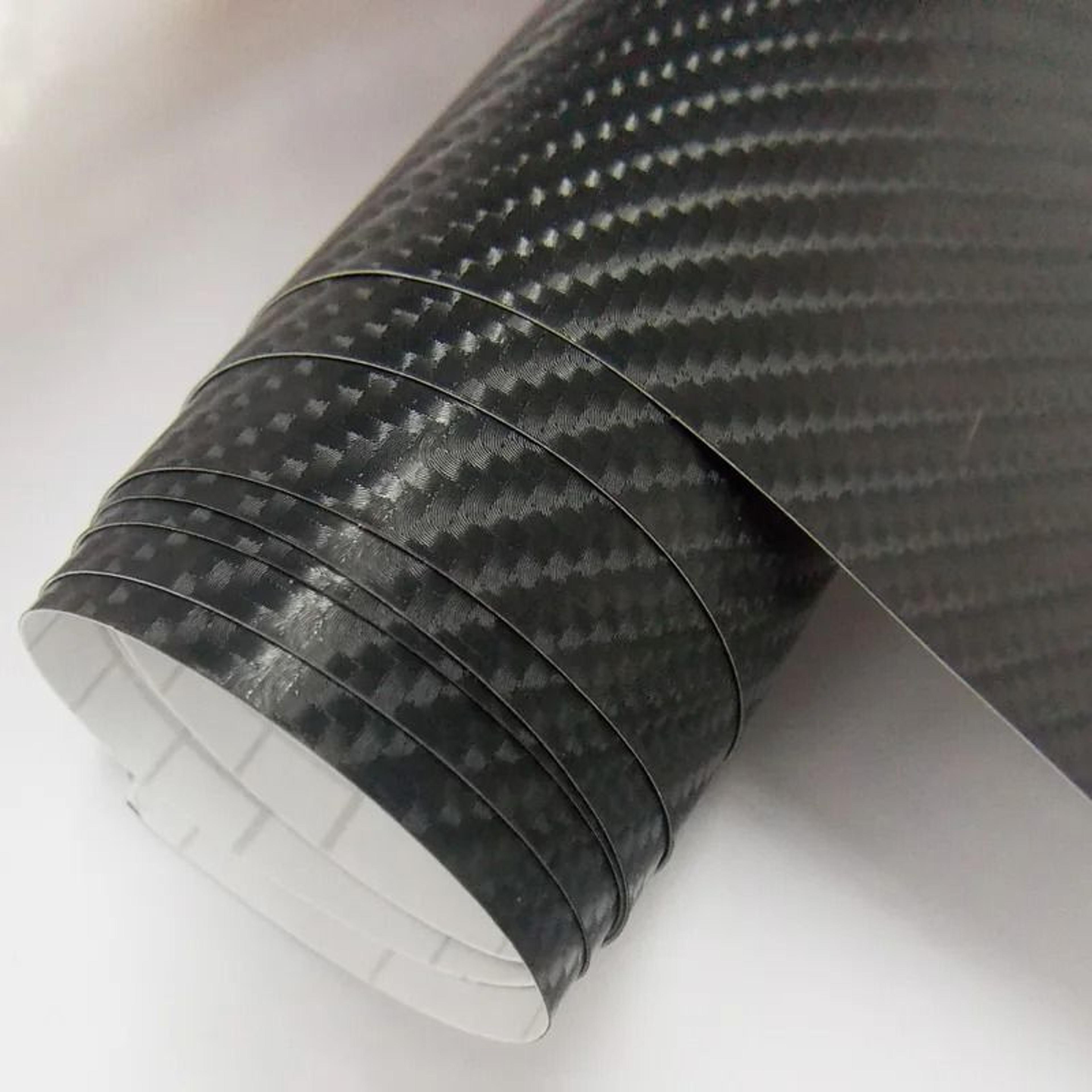 Black Matte Carbon Fiber Vinyl Film Wrap 9
