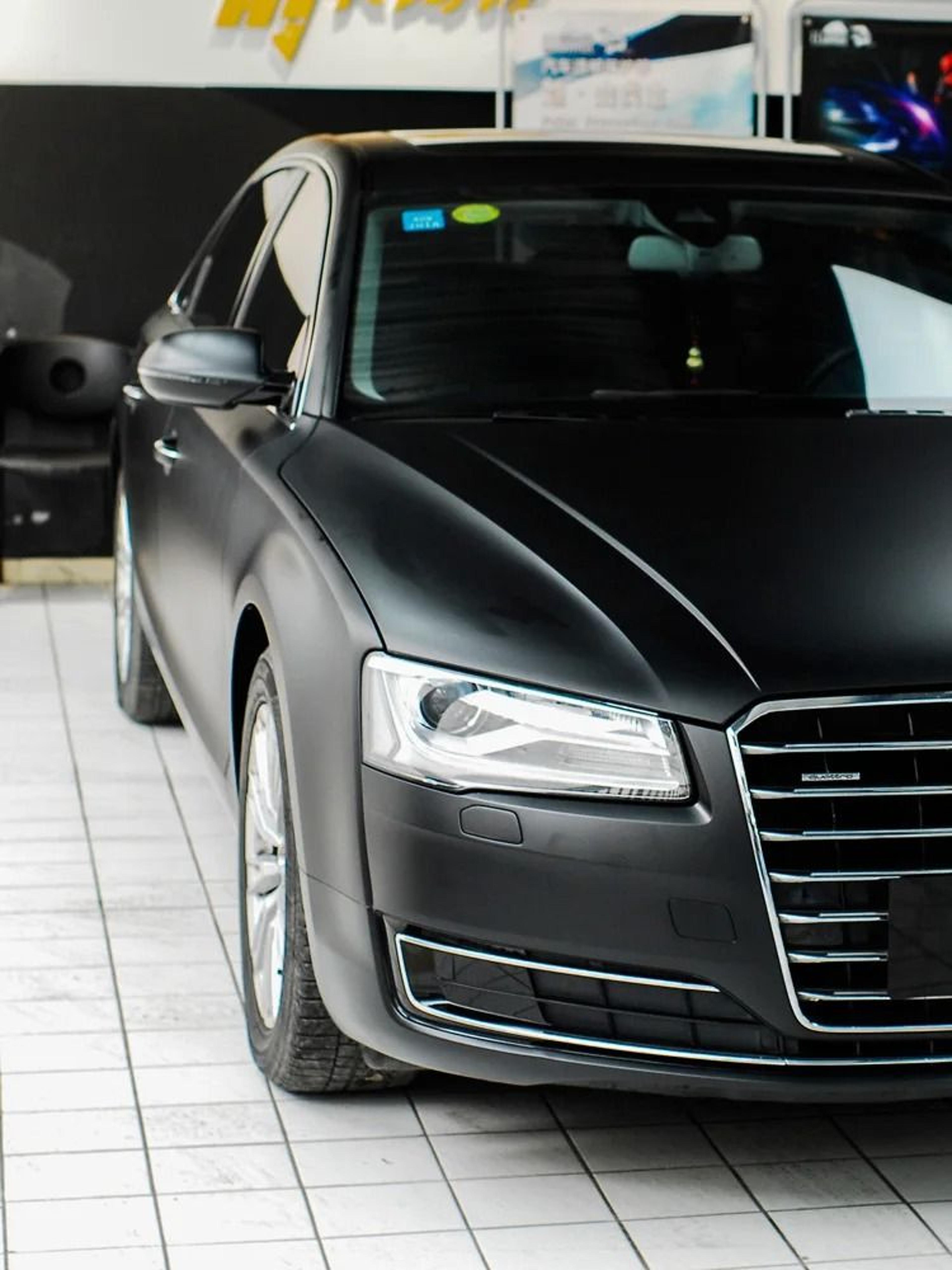 Black Matte Carbon Fiber Vinyl Film Wrap 4