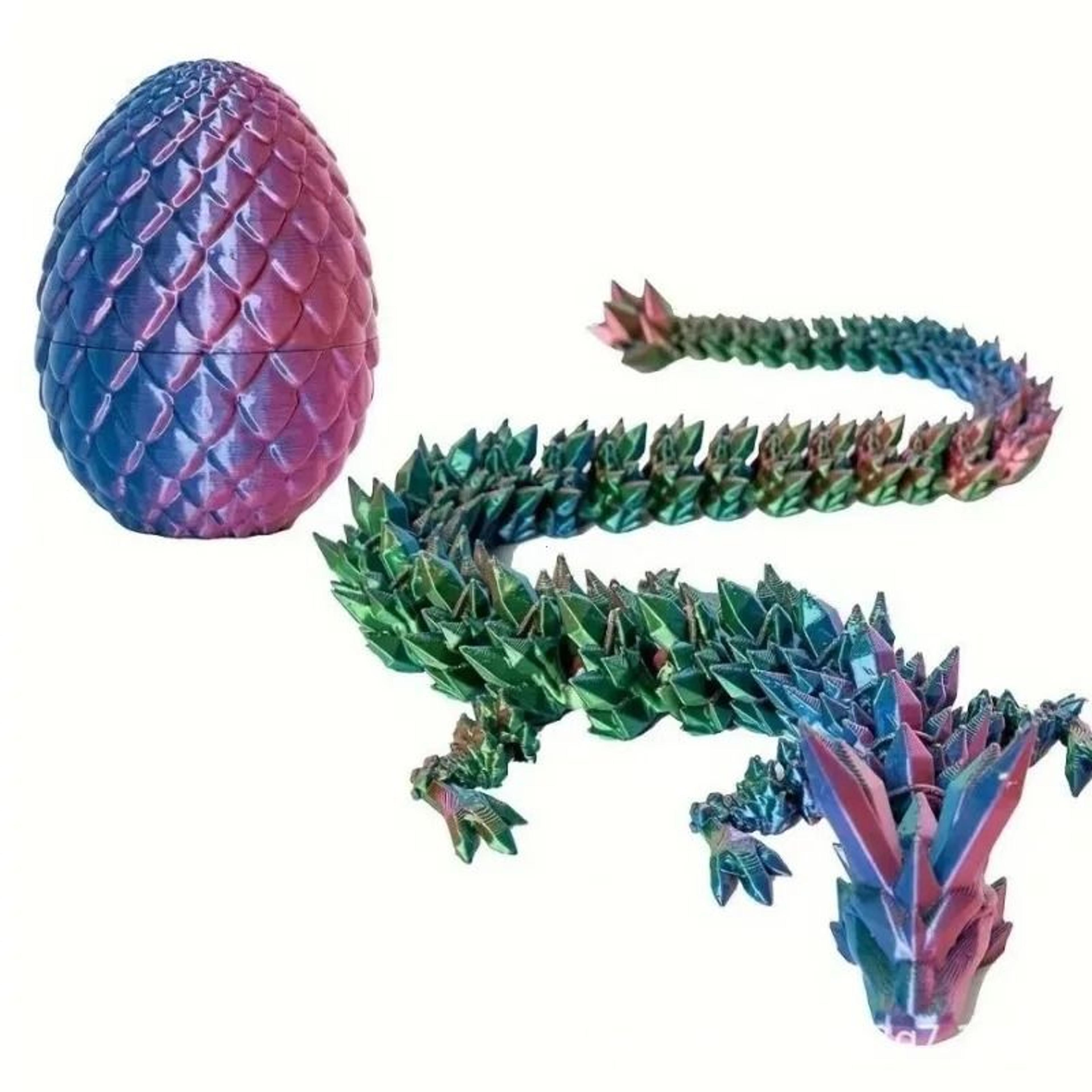 Articulated Dragon Egg 3D Printed Desktop Ornament 9