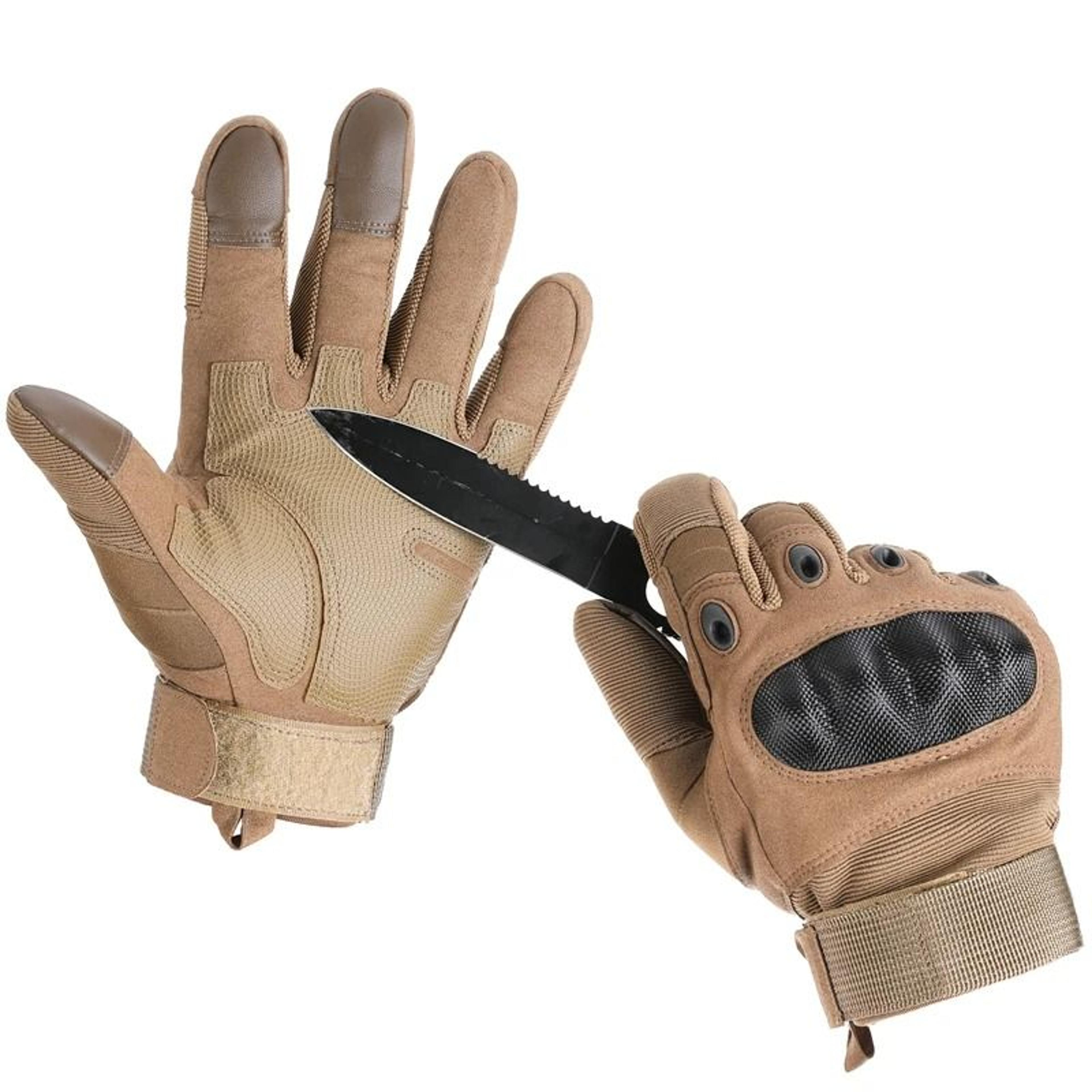 Touch Screen Tactical Gloves With Hard Knuckle Protection 3