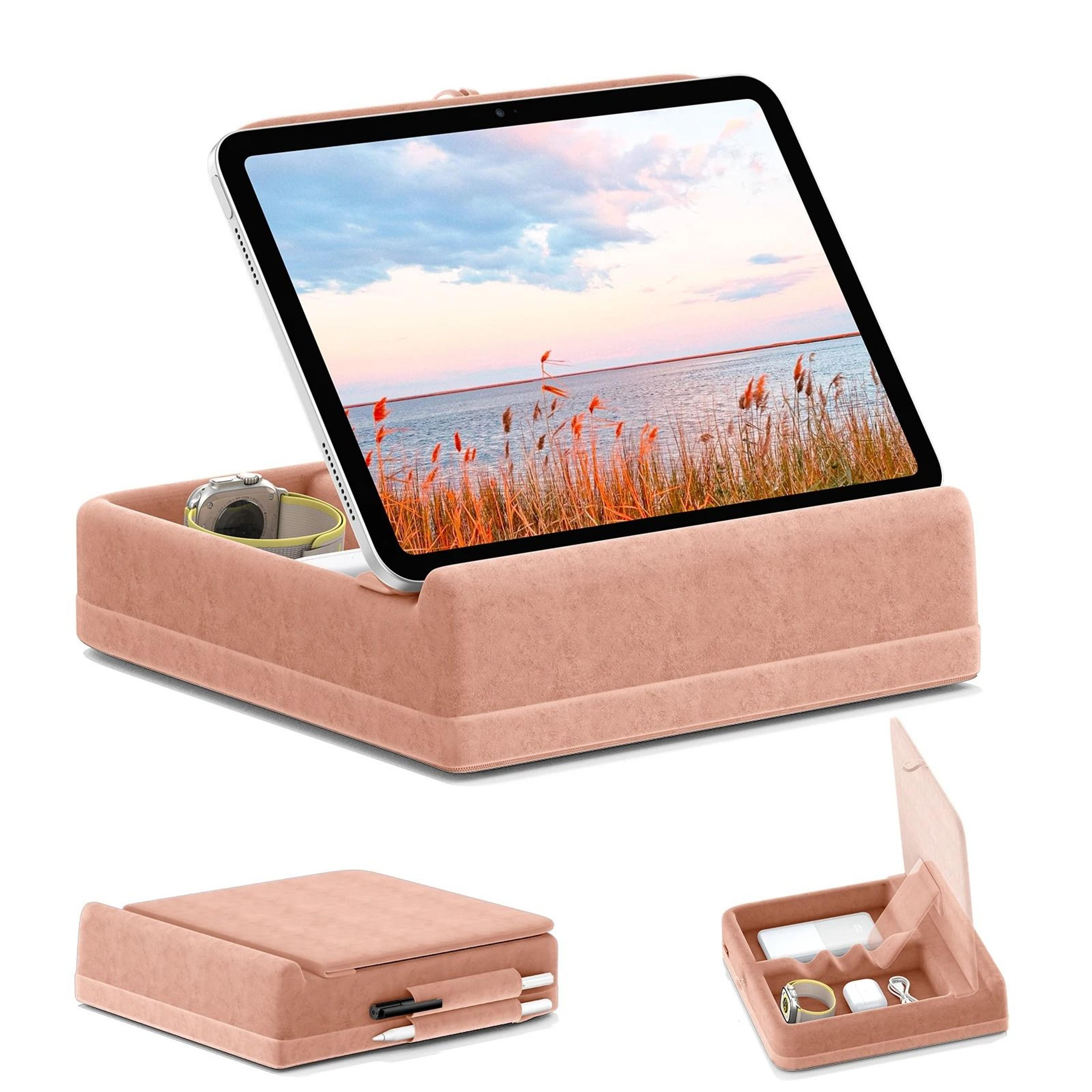Tablet Pillow Stand With Storage Soft Pad Dock 10