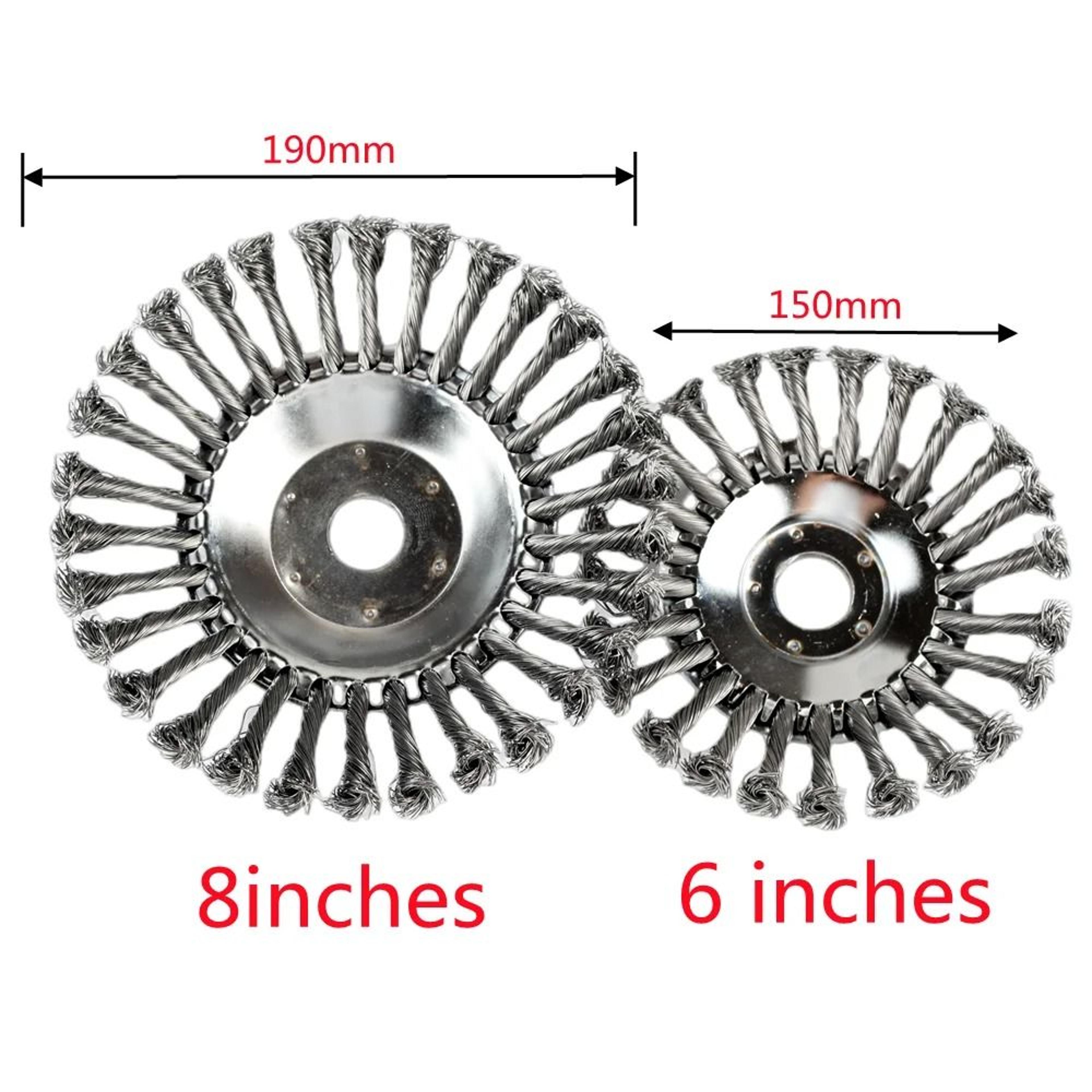 Steel Wire Wheel Weed Brush Cutter Head 6 8 Inch 1